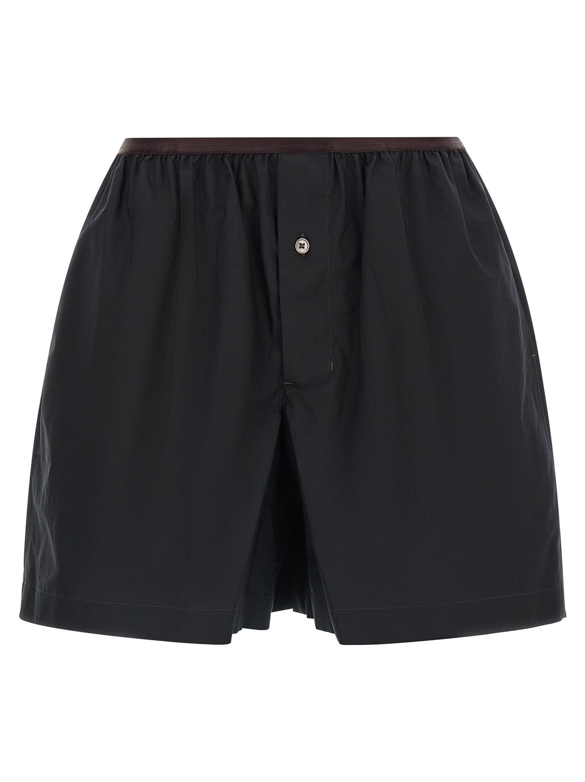 Lemaire Gray Cotton Bermuda Shorts