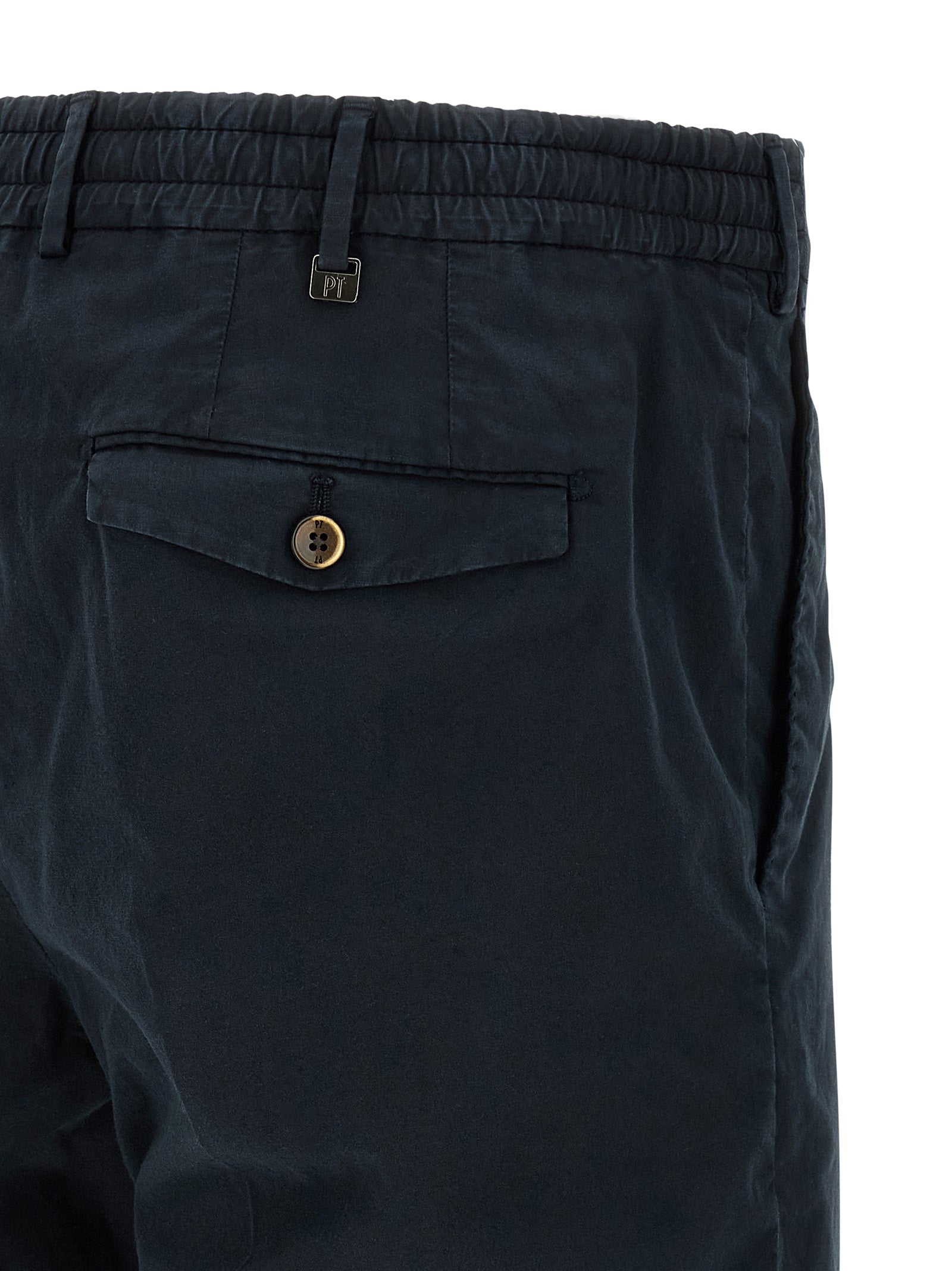 PT Torino Blue Cotton Bermuda Shorts - Effortless Luxury Essentials