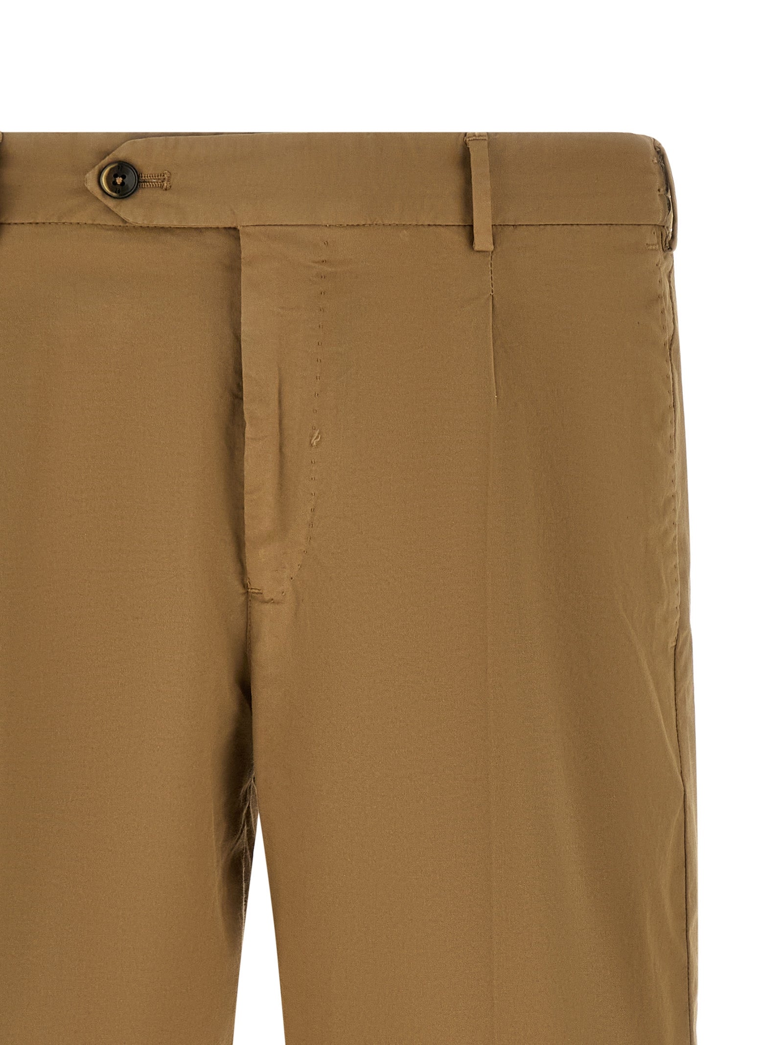 Experience the epitome of sophistication with PT Torino Beige Cotton Bermuda Shorts, crafted from luxurious stretch cotton for effortless elegance in every setting.