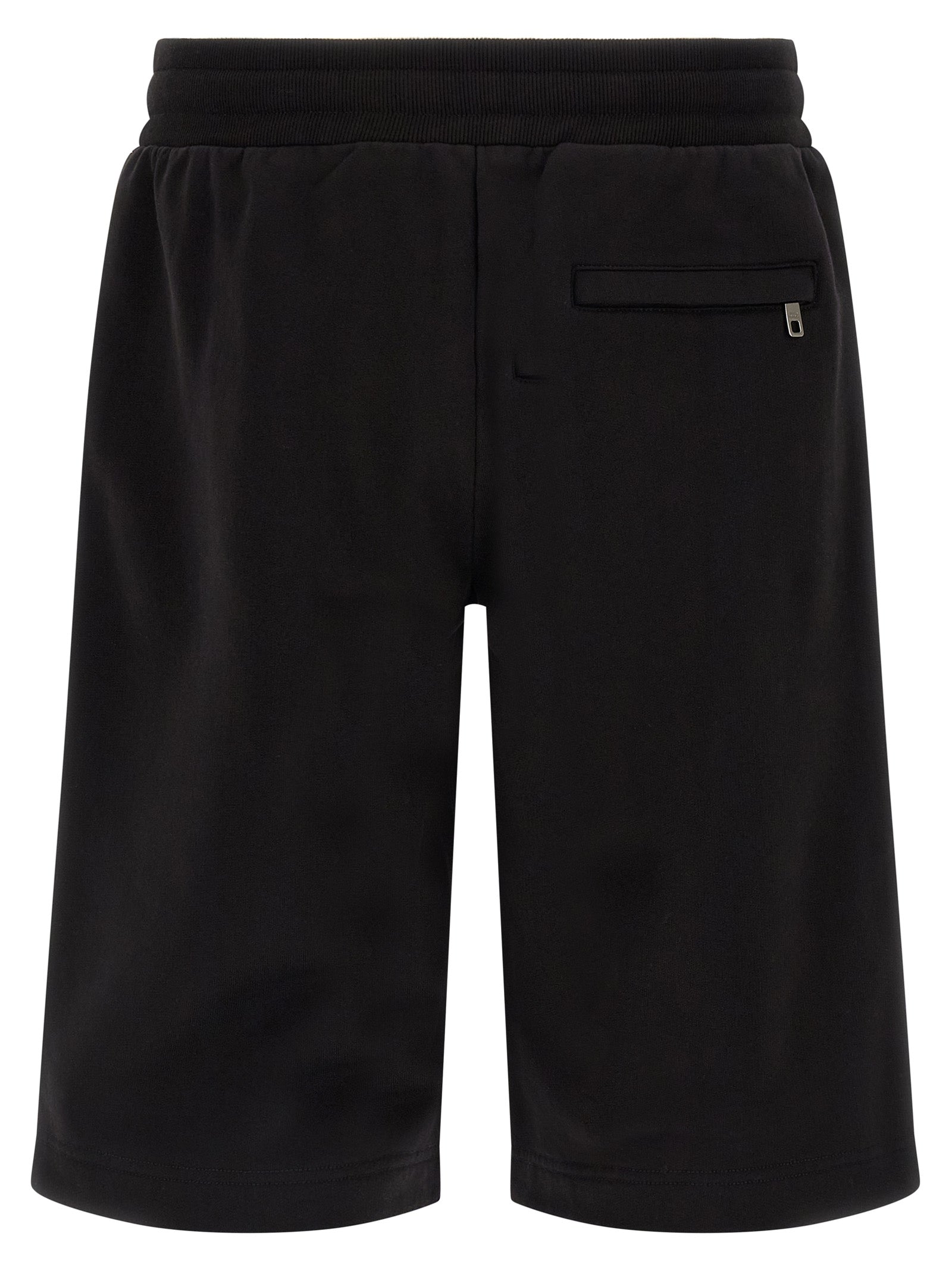 Dolce & Gabbana Black Cotton Bermuda Shorts