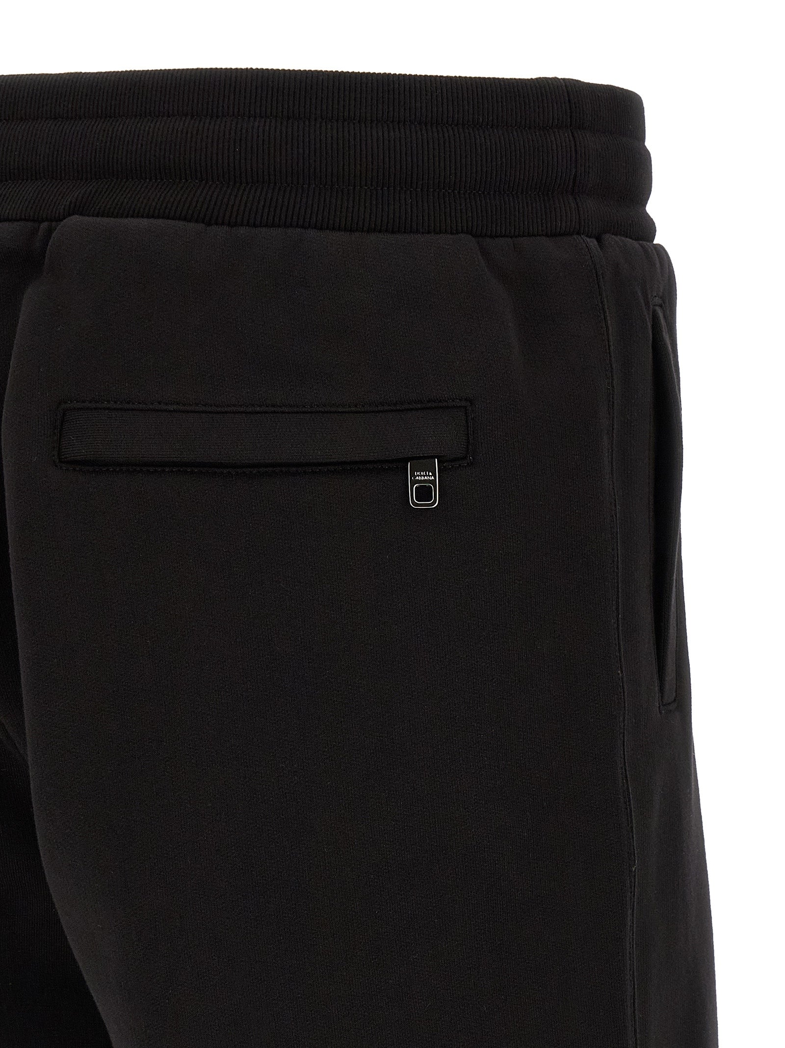 Dolce & Gabbana Black Cotton Bermuda Shorts