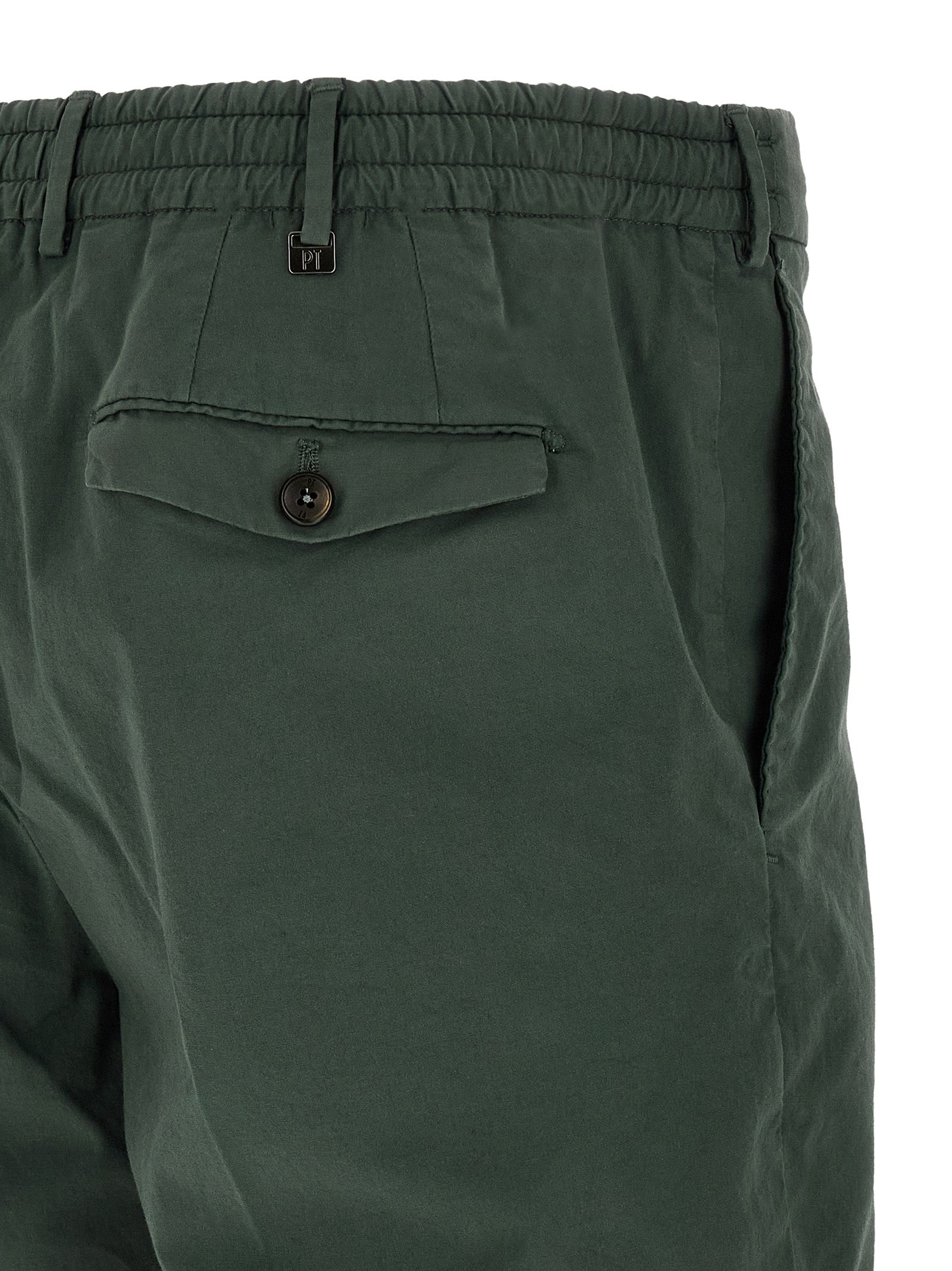 PT Torino Bicolor Cotton Bermuda Shorts - Effortless Summer Elegance