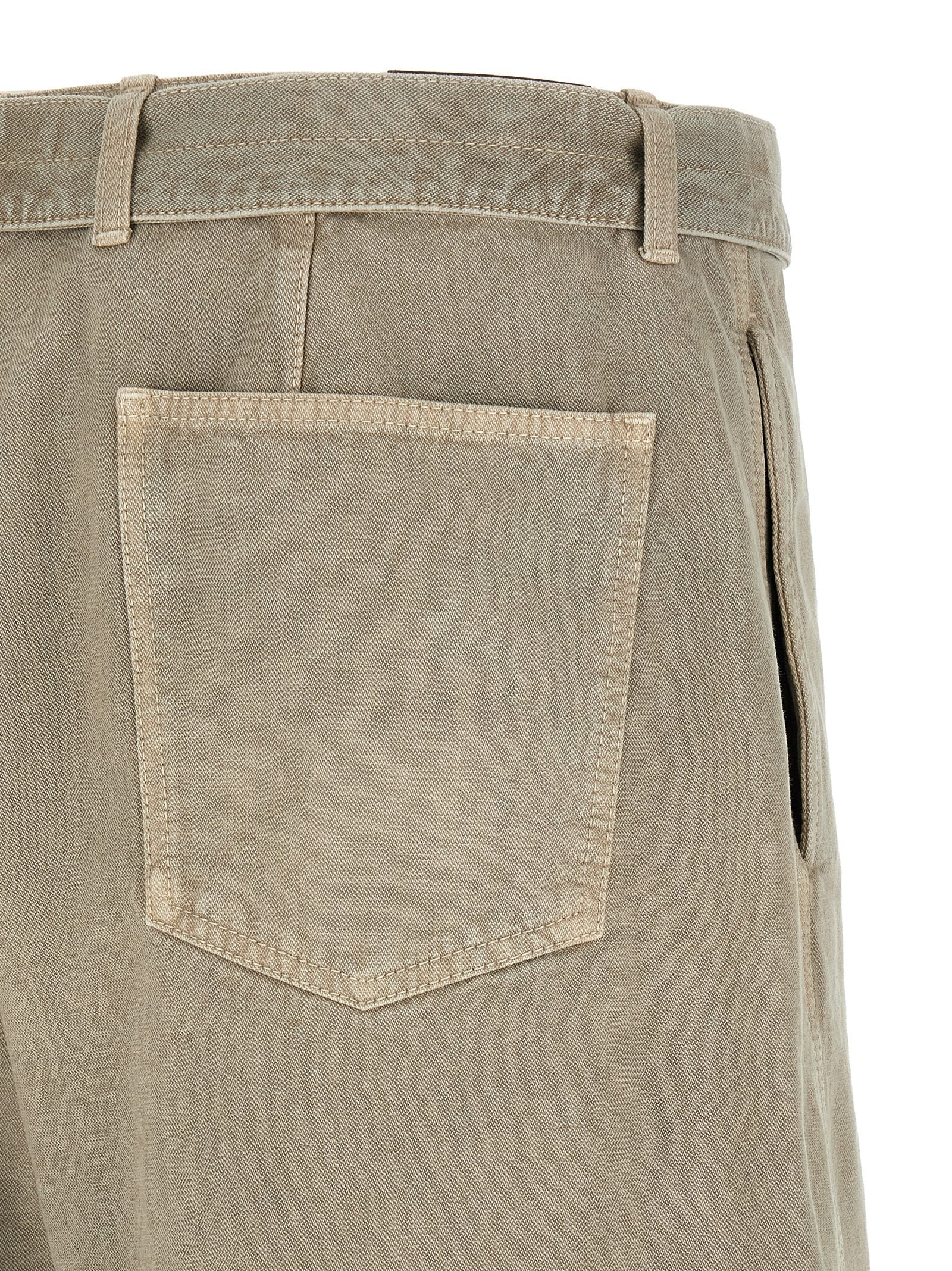 Lemaire Gray Cotton Bermuda Shorts