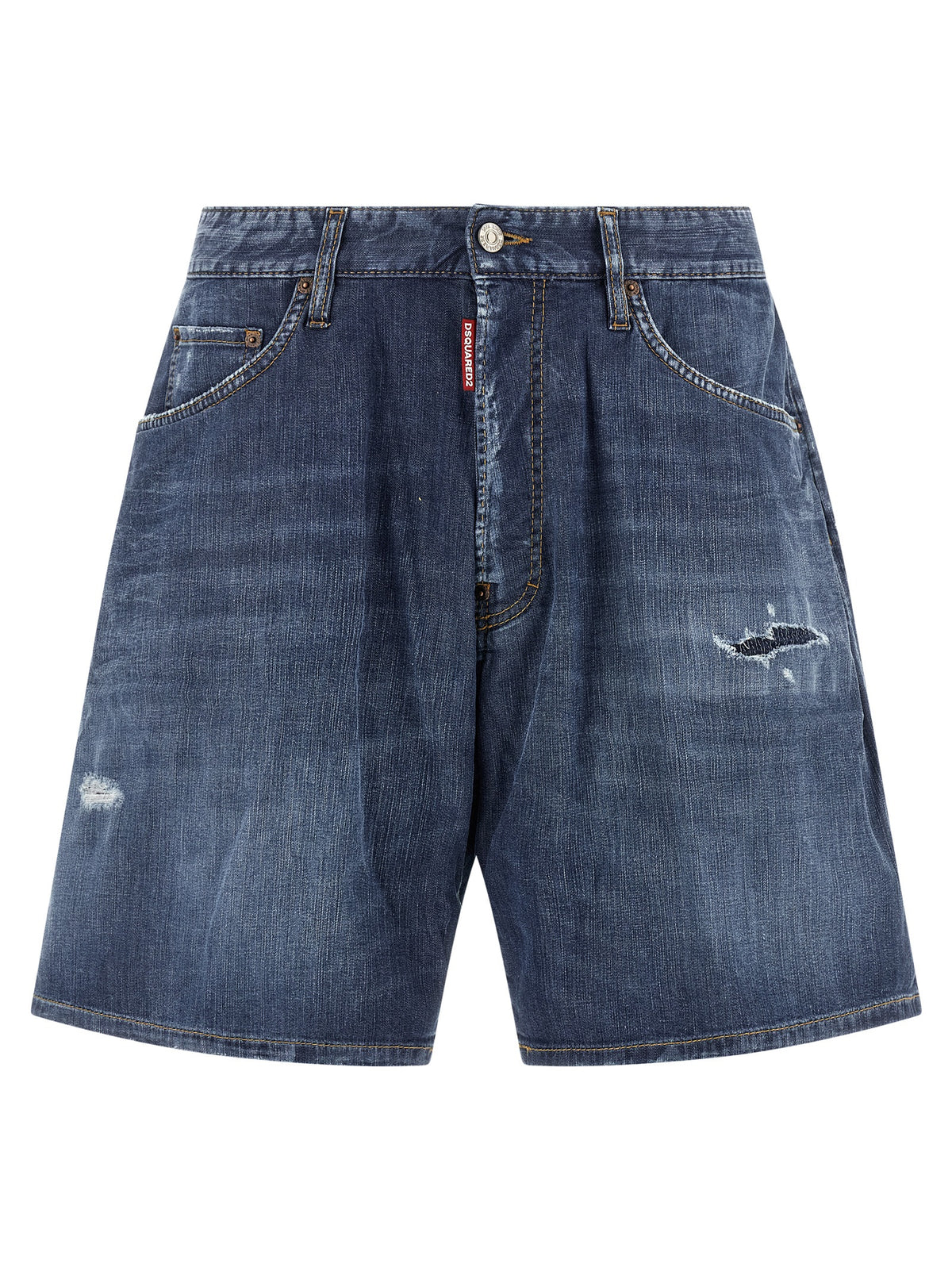 Dsquared² Blue Cotton Bermuda Shorts - Edgy Luxury Style