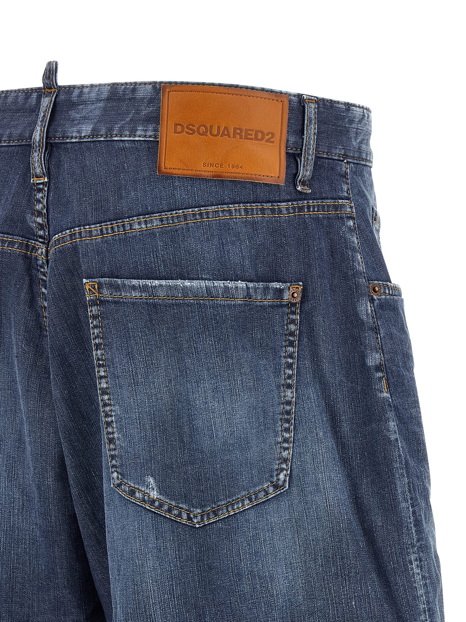Indulge in the Dsquared² Blue Cotton Bermuda Shorts, where stone-washed denim meets exquisite craftsmanship, offering a luxurious blend of style and comfort for the discerning individual.