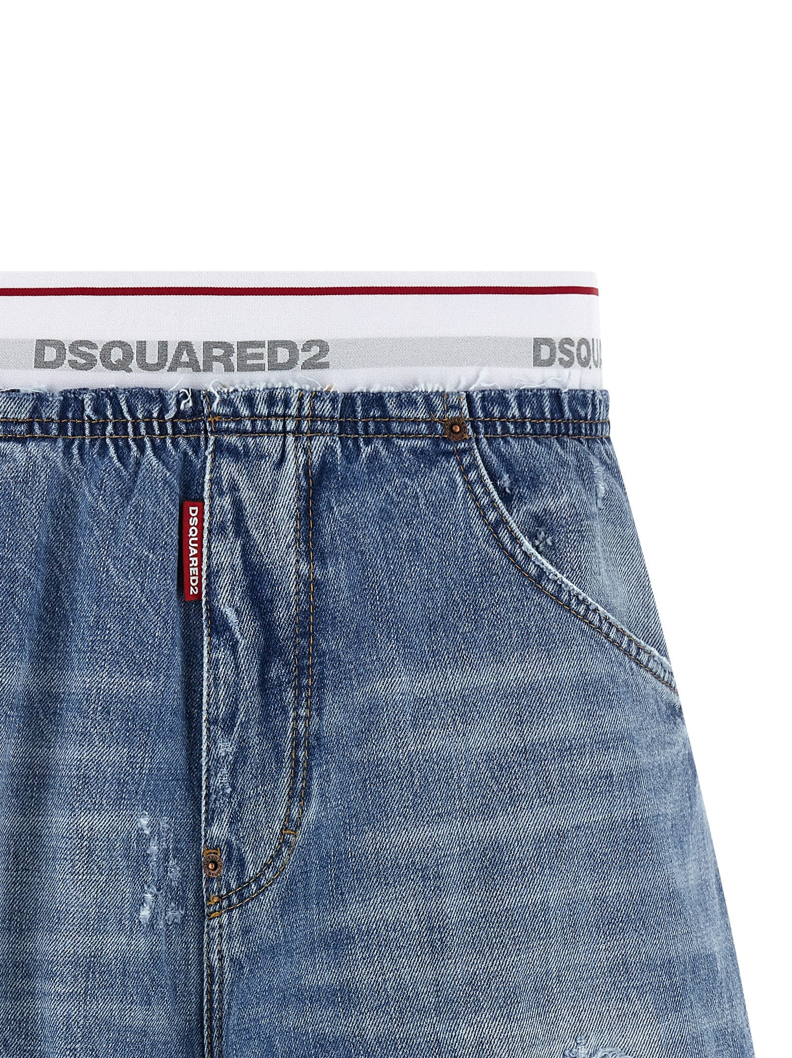 Dsquared² Blue Cotton Bermuda Shorts