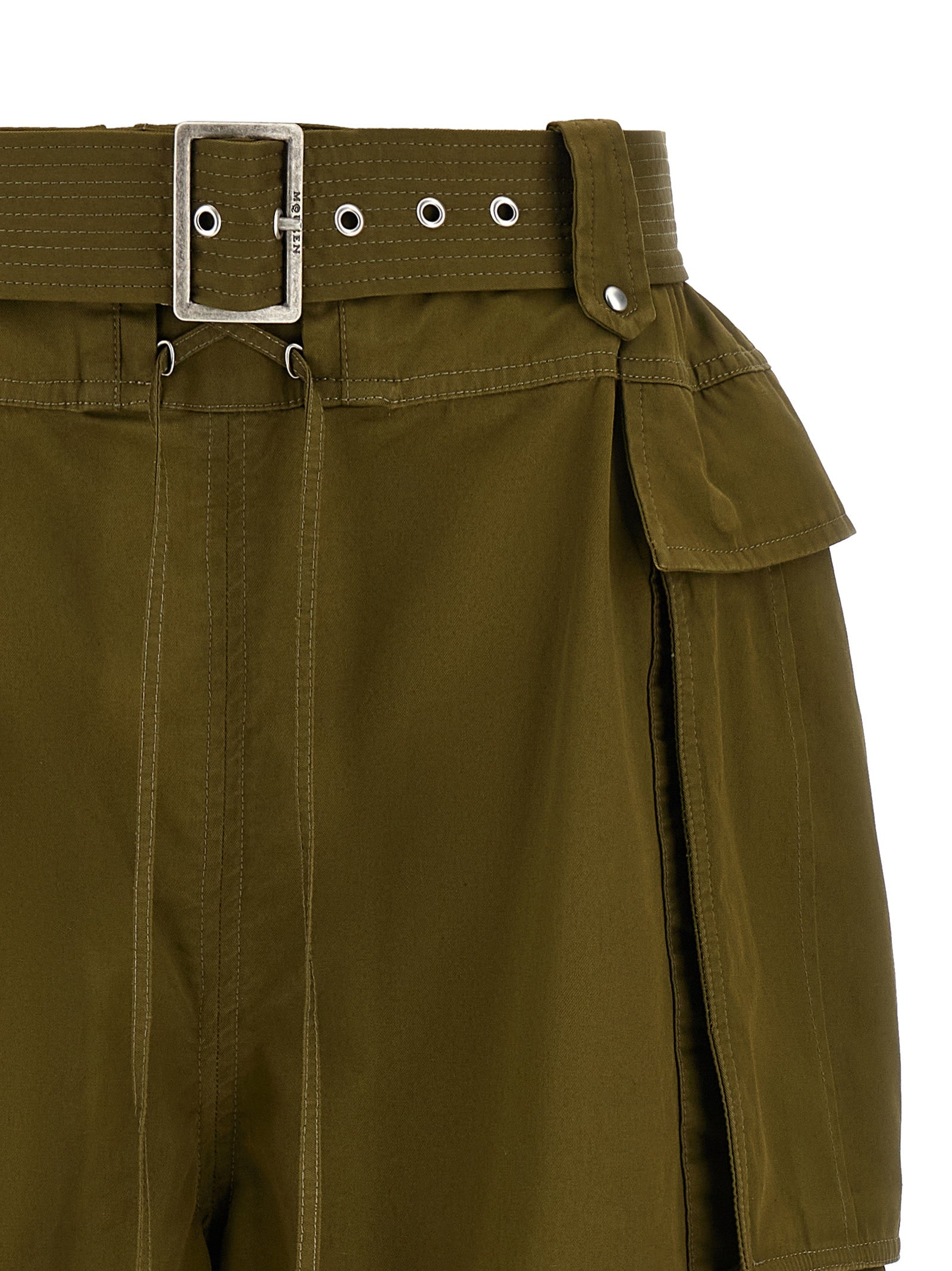 Indulge in the exquisite Alexander McQueen Bicolor Cotton Bermuda Shorts, where luxurious cotton meets contemporary design, embodying effortless elegance and sophistication.