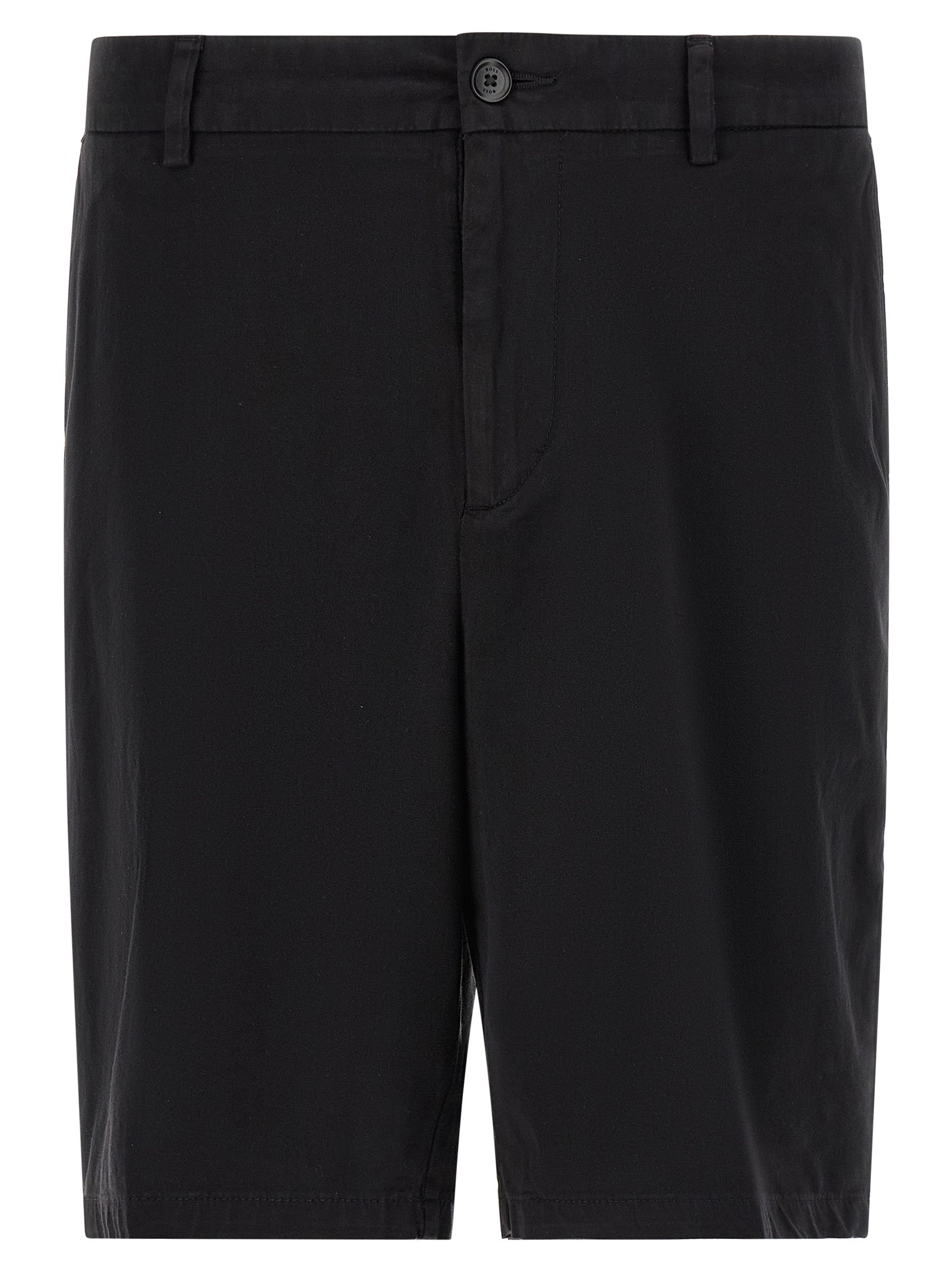 Hugo Boss Black Cotton Bermuda Shorts - Sustainable Luxury Fashion