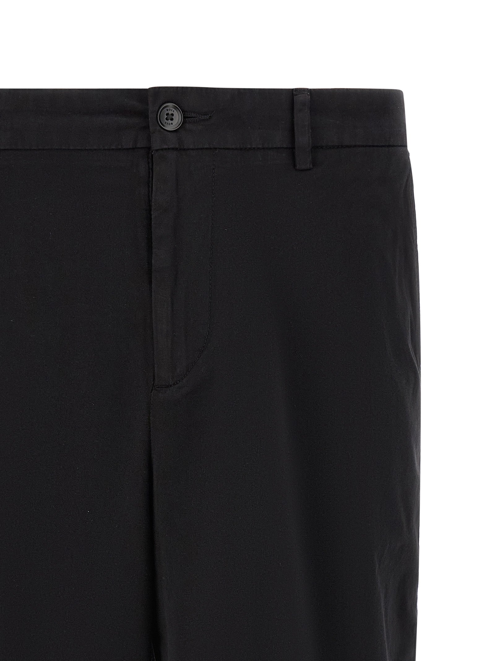 Hugo Boss Black Cotton Bermuda Shorts - Sustainable Luxury Fashion