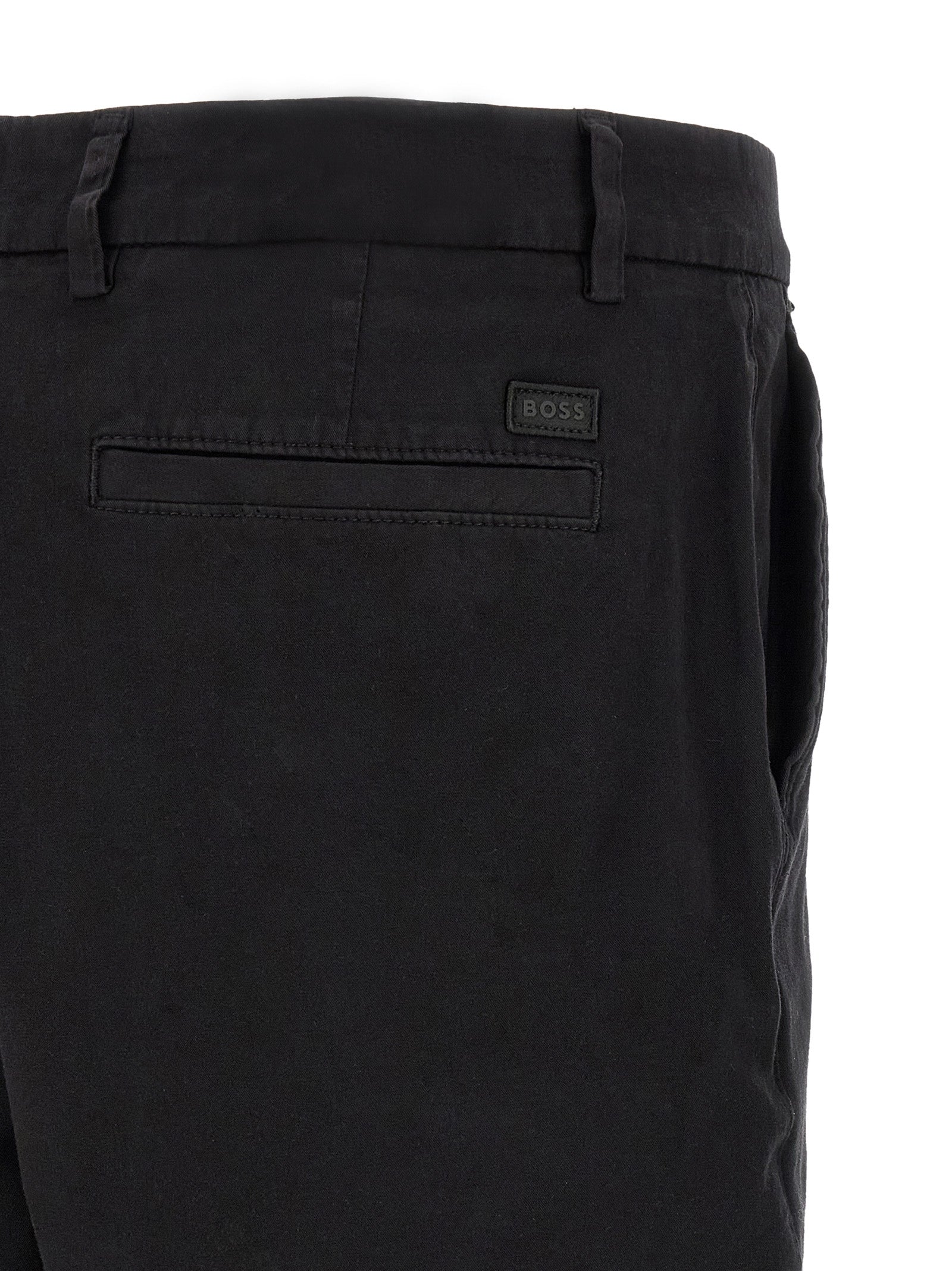 Hugo Boss Black Cotton Bermuda Shorts - Sustainable Luxury Fashion