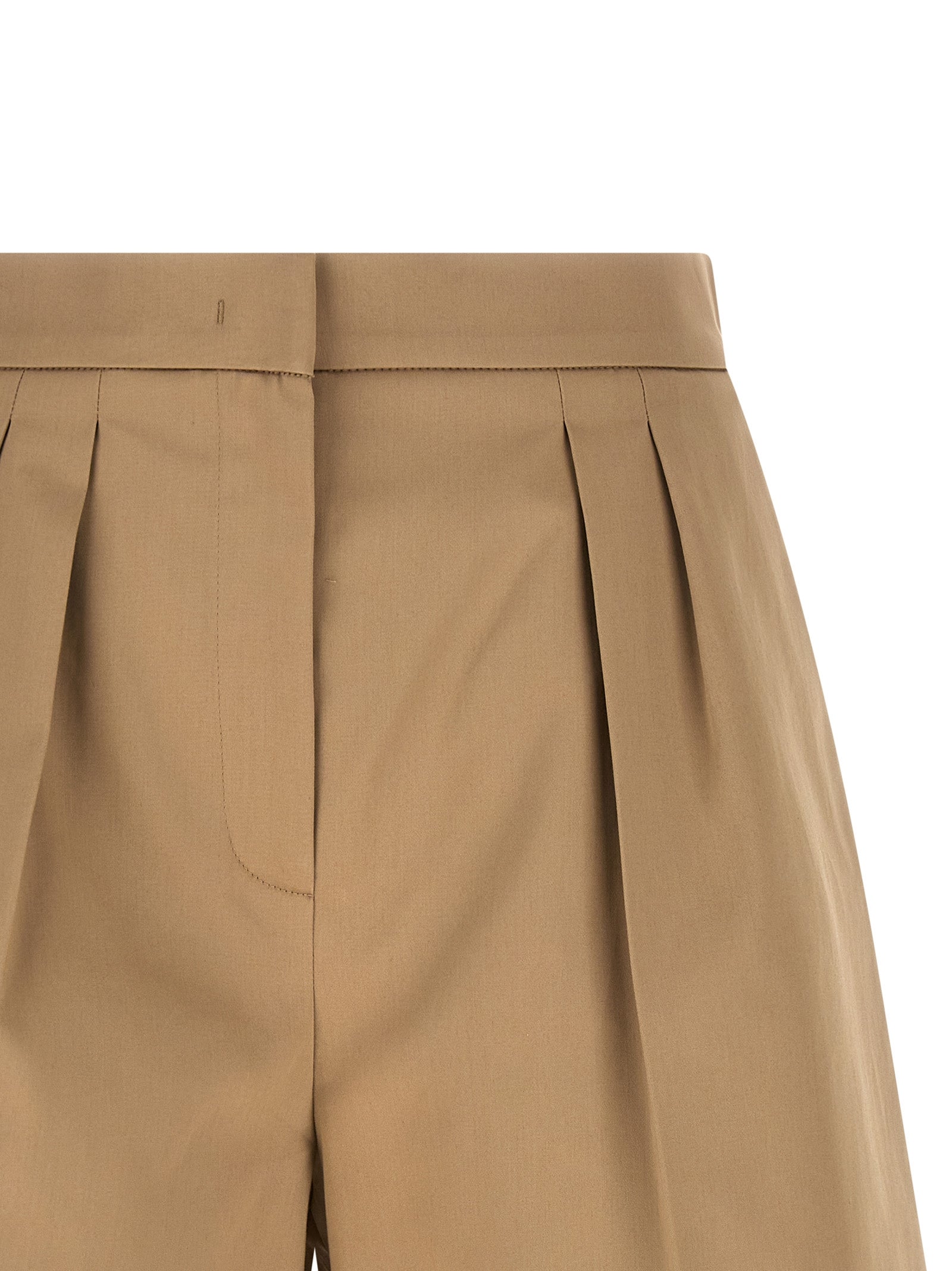 Max Mara Beige Cotton Bermuda Shorts