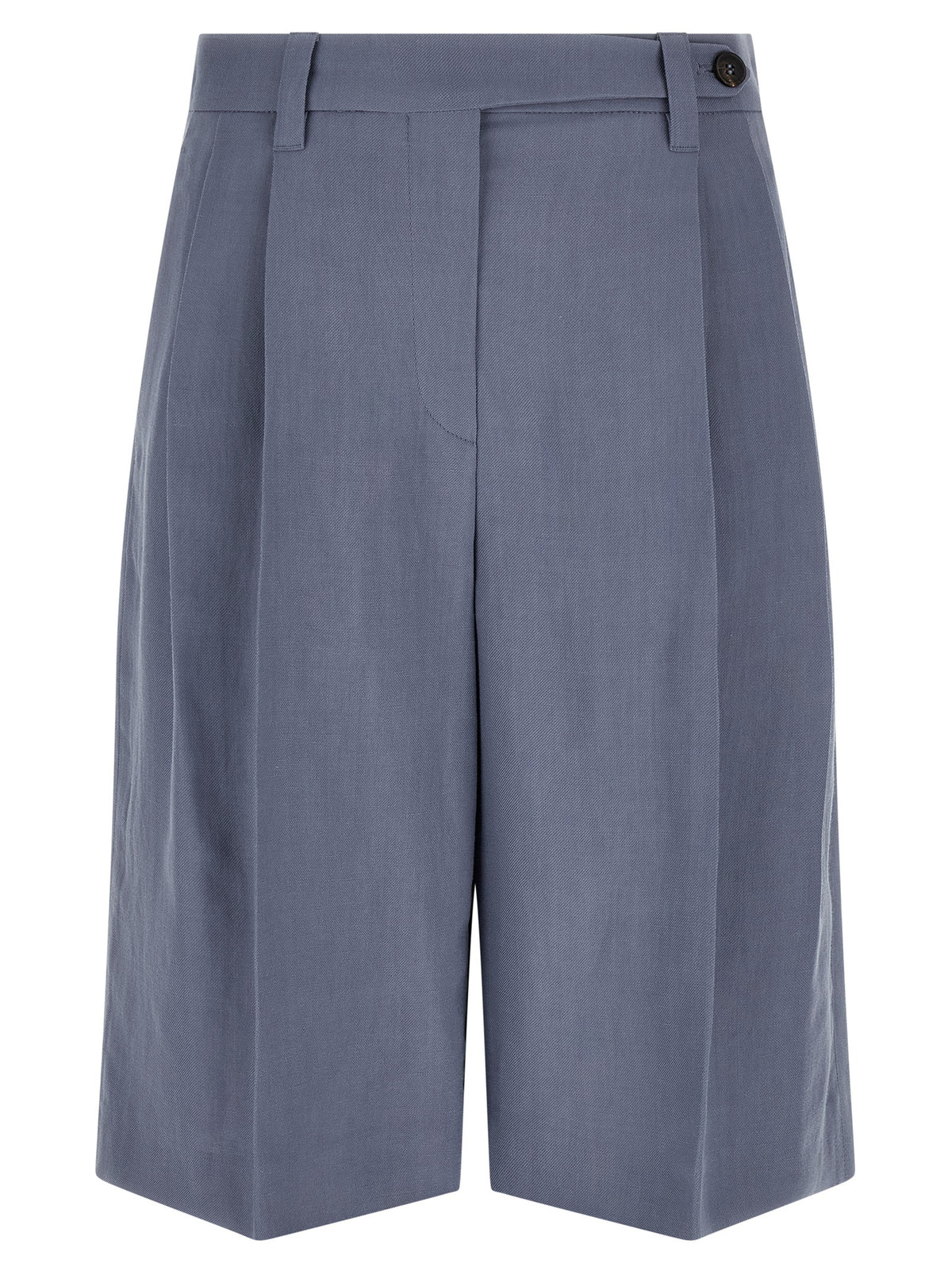 Brunello Cucinelli Blue Viscose Bermuda Shorts - Luxurious Elegance