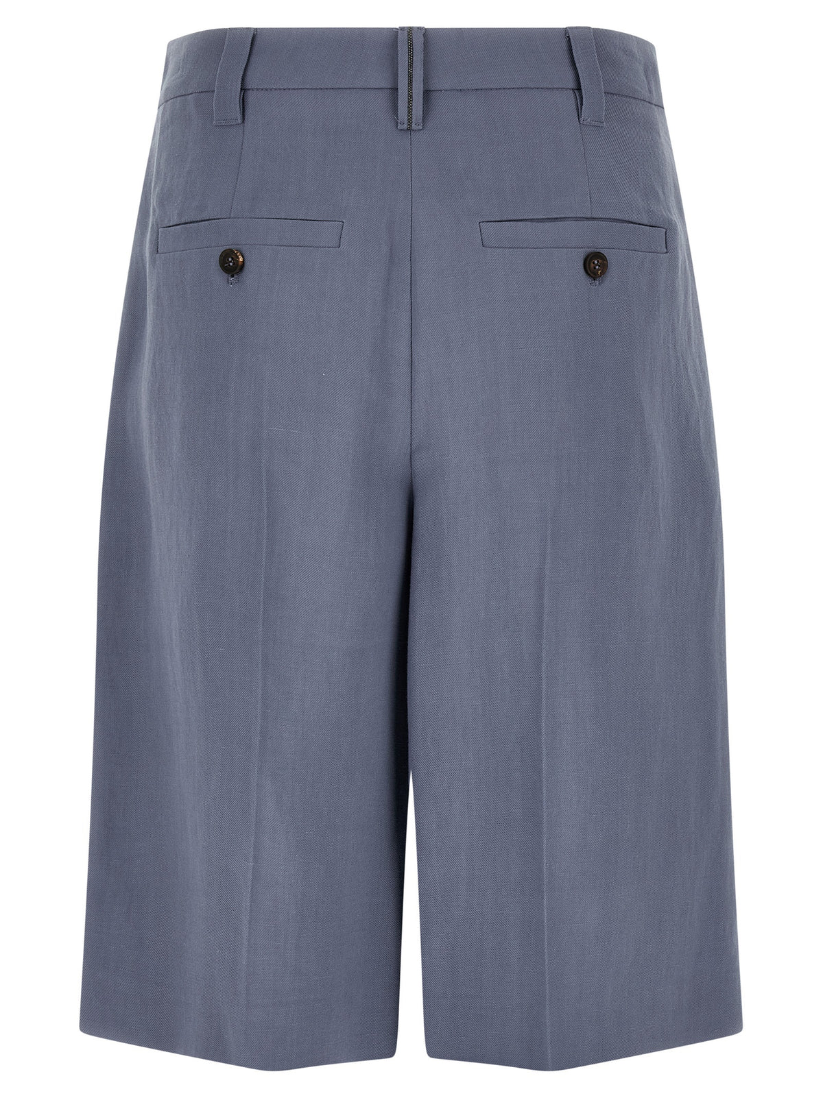 Brunello Cucinelli Blue Viscose Bermuda Shorts