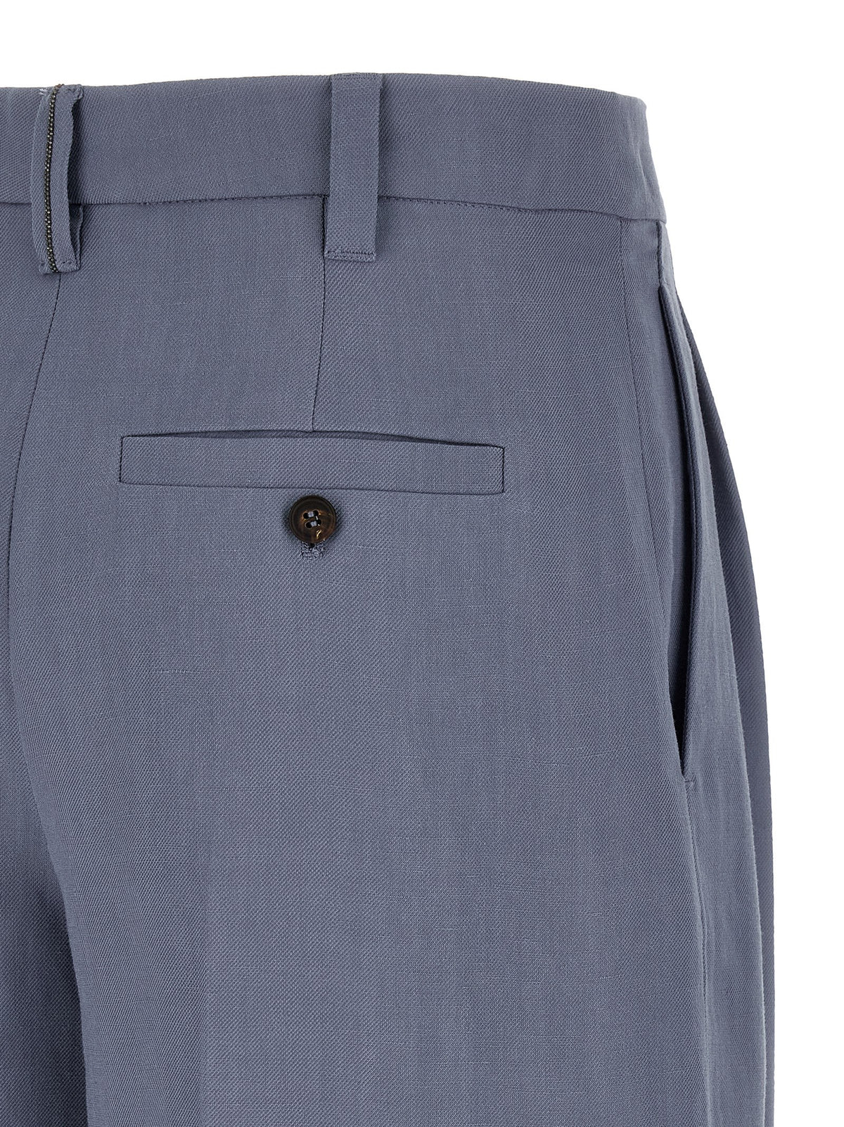Brunello Cucinelli Blue Viscose Bermuda Shorts - Timeless Luxury