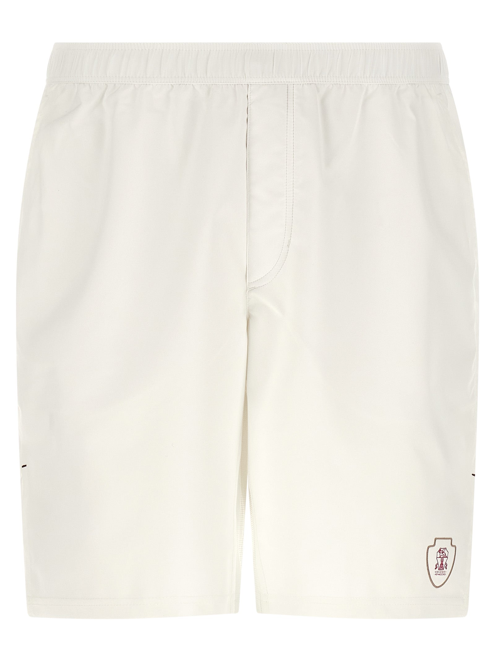 Discover the Brunello Cucinelli White Polyester Bermuda Shorts, where artisanal luxury meets effortless elegance, crafted for those who embody sophistication and style.
