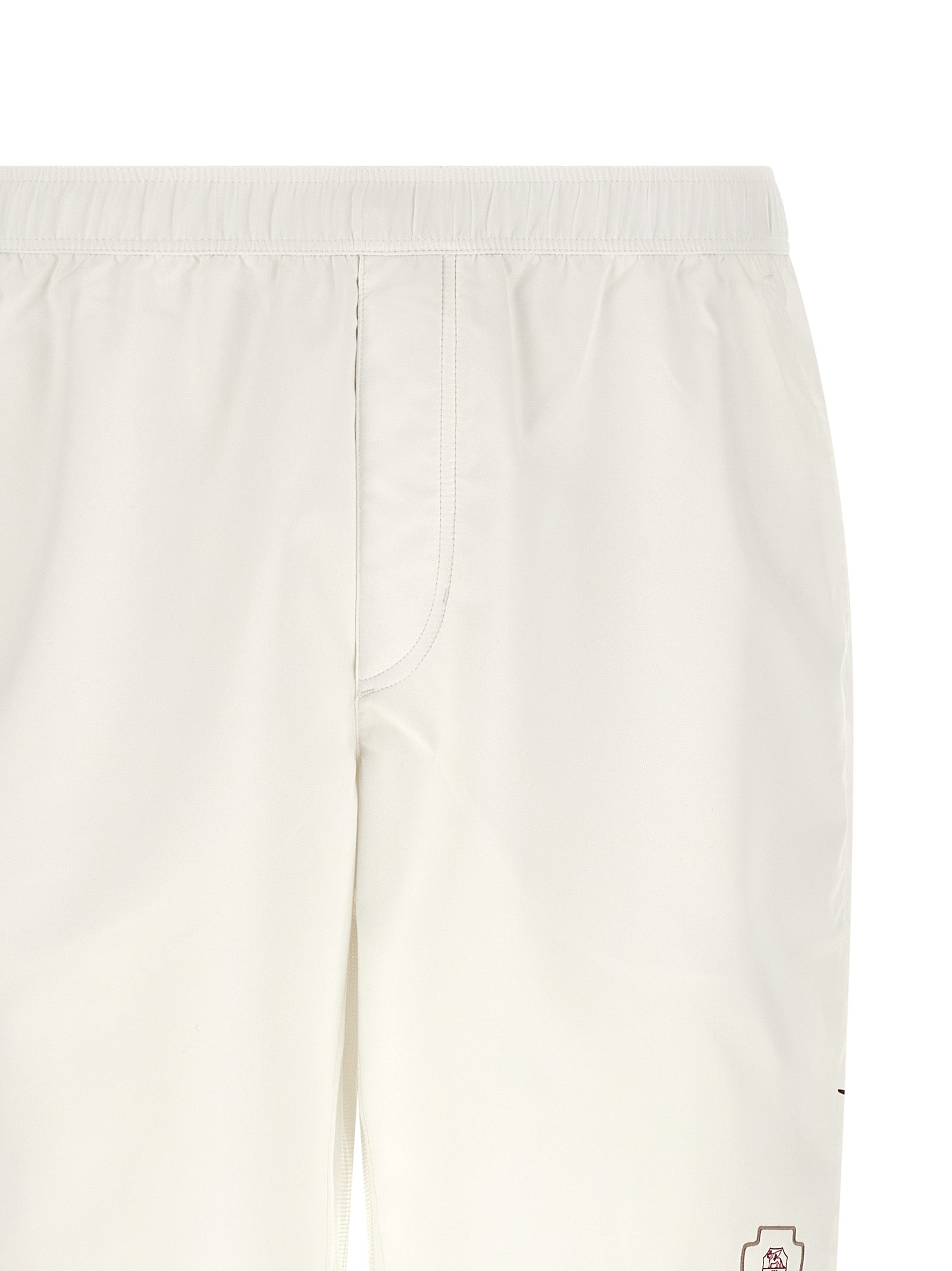 Discover the Brunello Cucinelli White Polyester Bermuda Shorts, where exquisite craftsmanship meets luxurious comfort, perfect for those who embody elegance and sophistication.