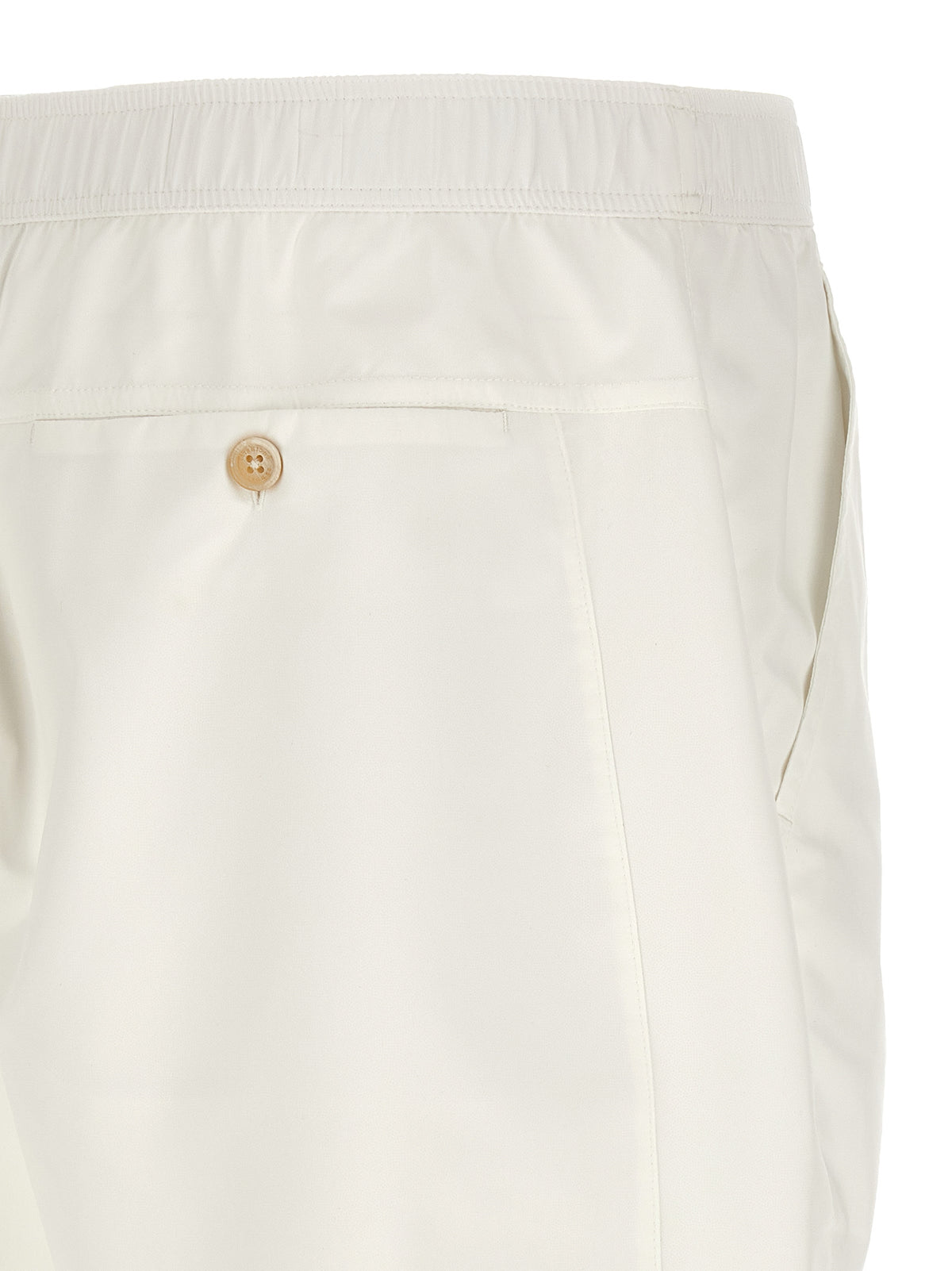 Discover the Brunello Cucinelli White Polyester Bermuda Shorts, where artisanal luxury meets effortless style. Elevate your wardrobe with exquisite craftsmanship and timeless elegance.