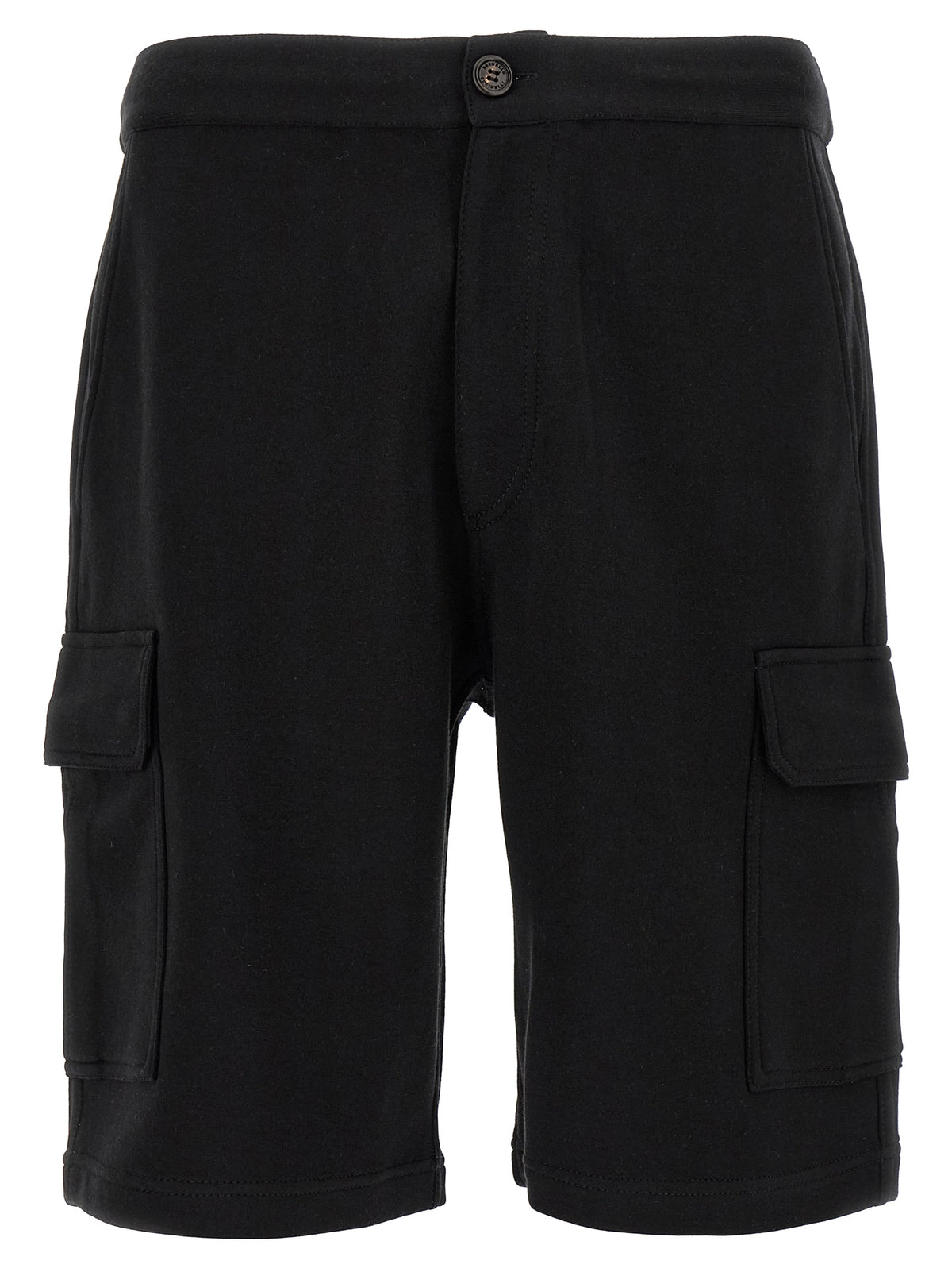 Brunello Cucinelli Black Cotton Bermuda Shorts - Luxury Comfort
