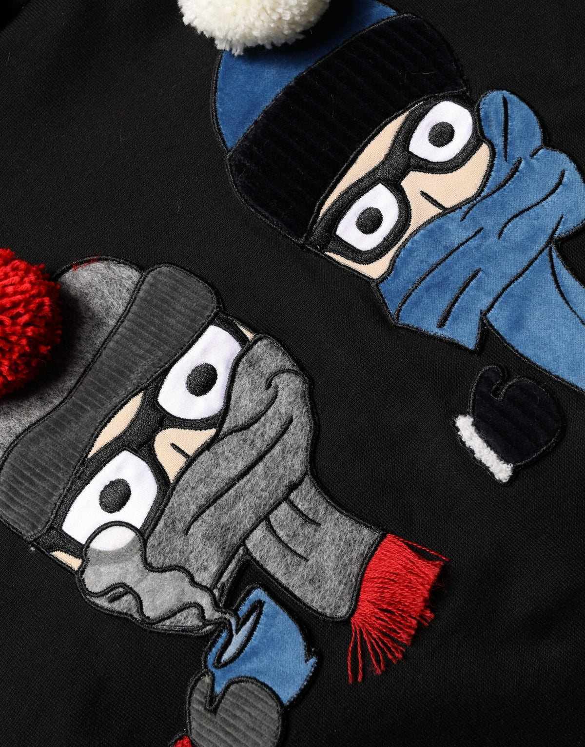 Dolce & Gabbana Black Cotton Hooded Sweatshirt of Distinction