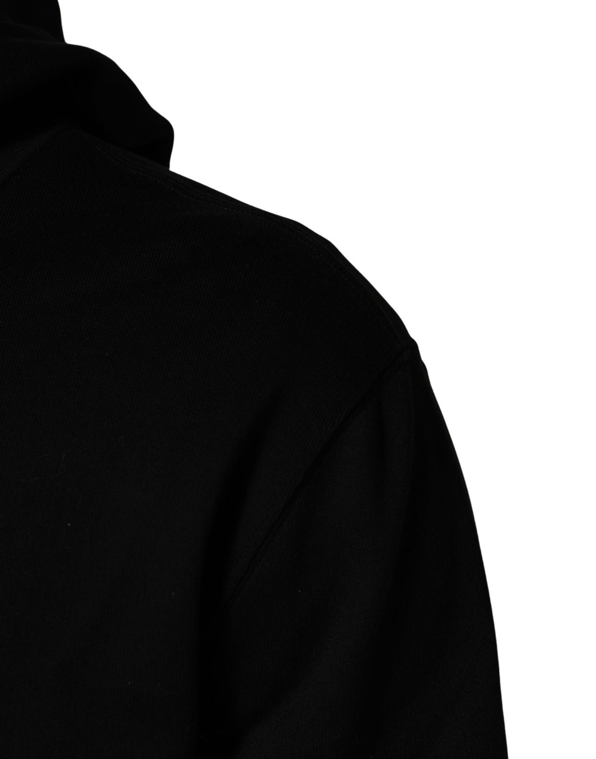 Dolce & Gabbana Black Cotton Hooded Sweatshirt of Distinction