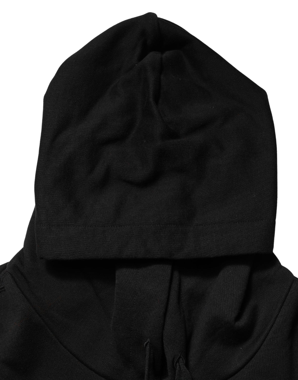 Dolce & Gabbana Black Cotton Hooded Sweatshirt of Distinction