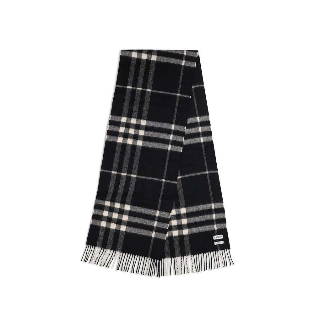 Burberry Black Cashmere Scarf - Artisanal Luxury Accessory