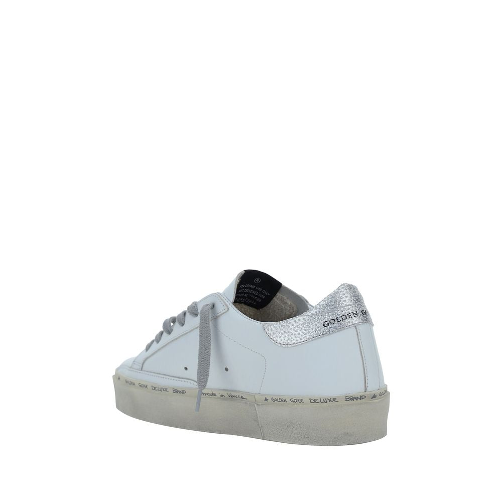 Golden Goose Low Top Sneakers in White Calf Leather Luxury