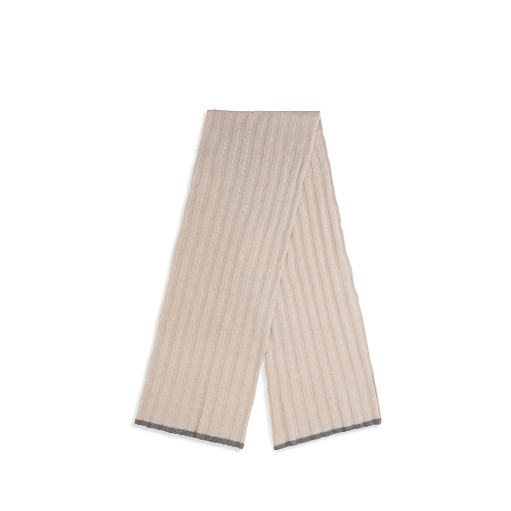 Brunello Cucinelli Cashmere Scarf – Artisanal Elegance in Beige