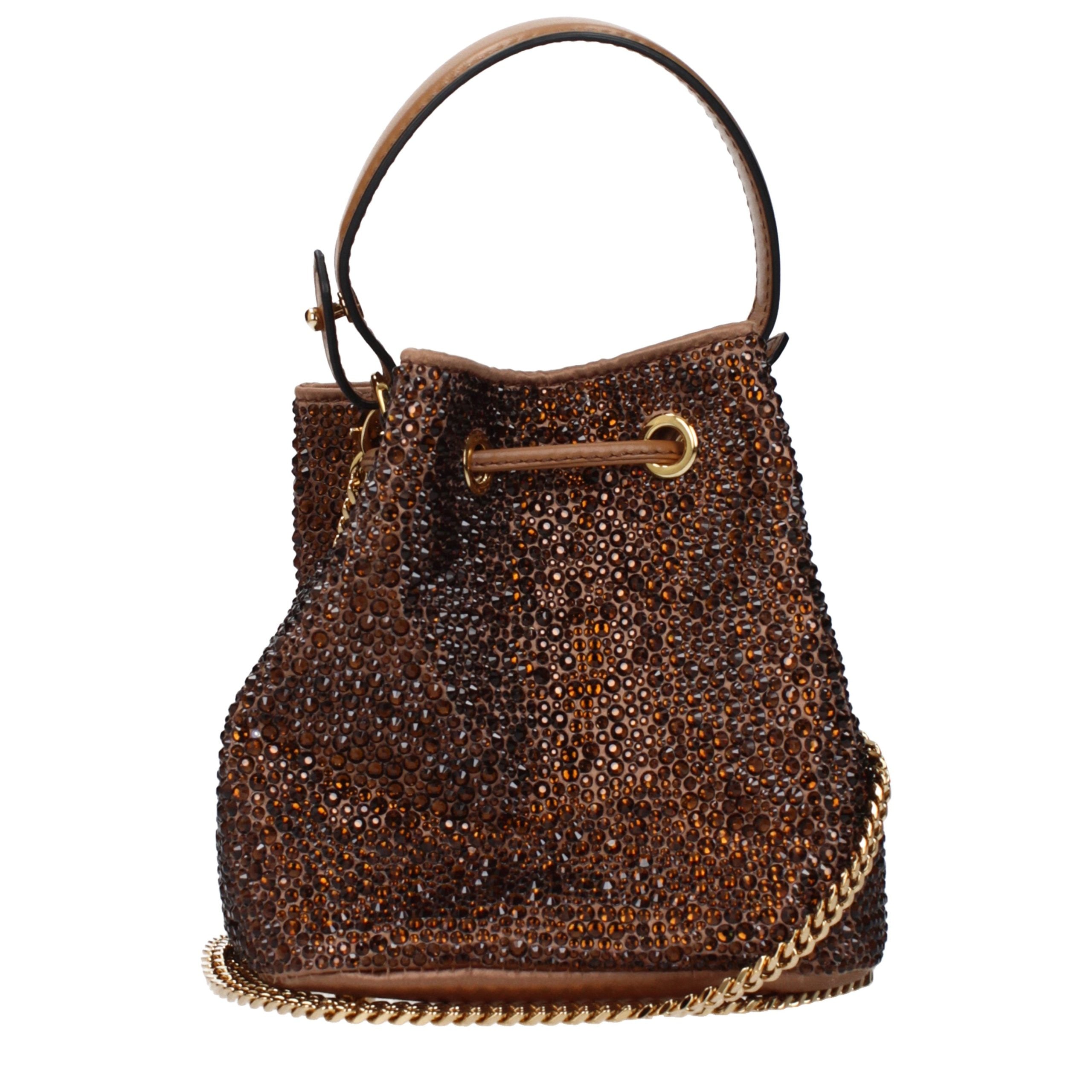 Elevate your style with the Versace Brown Satin Handbag, a masterpiece of exquisite craftsmanship and timeless elegance, perfect for the discerning individual.