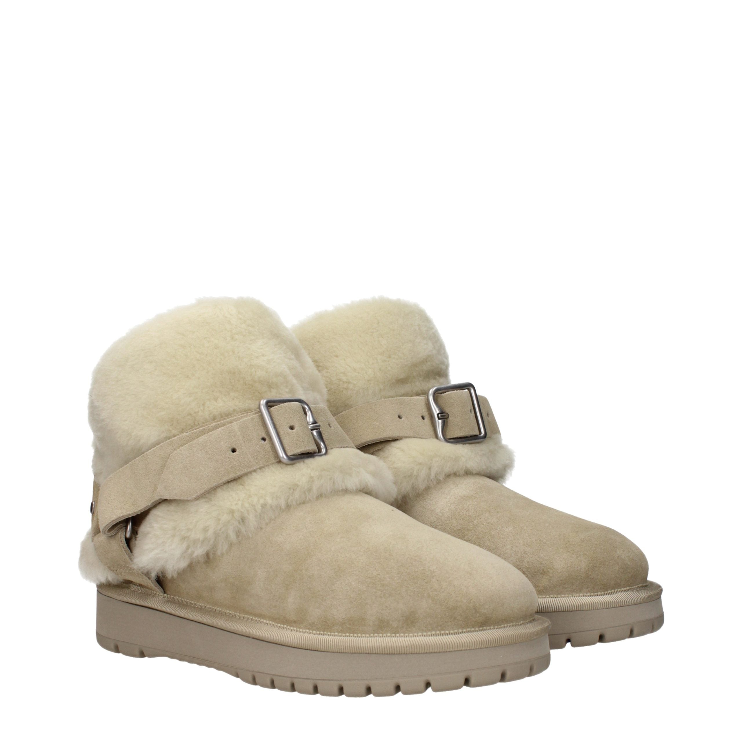 Burberry Green Leather Ankle Boots - Designer Couture Elegance