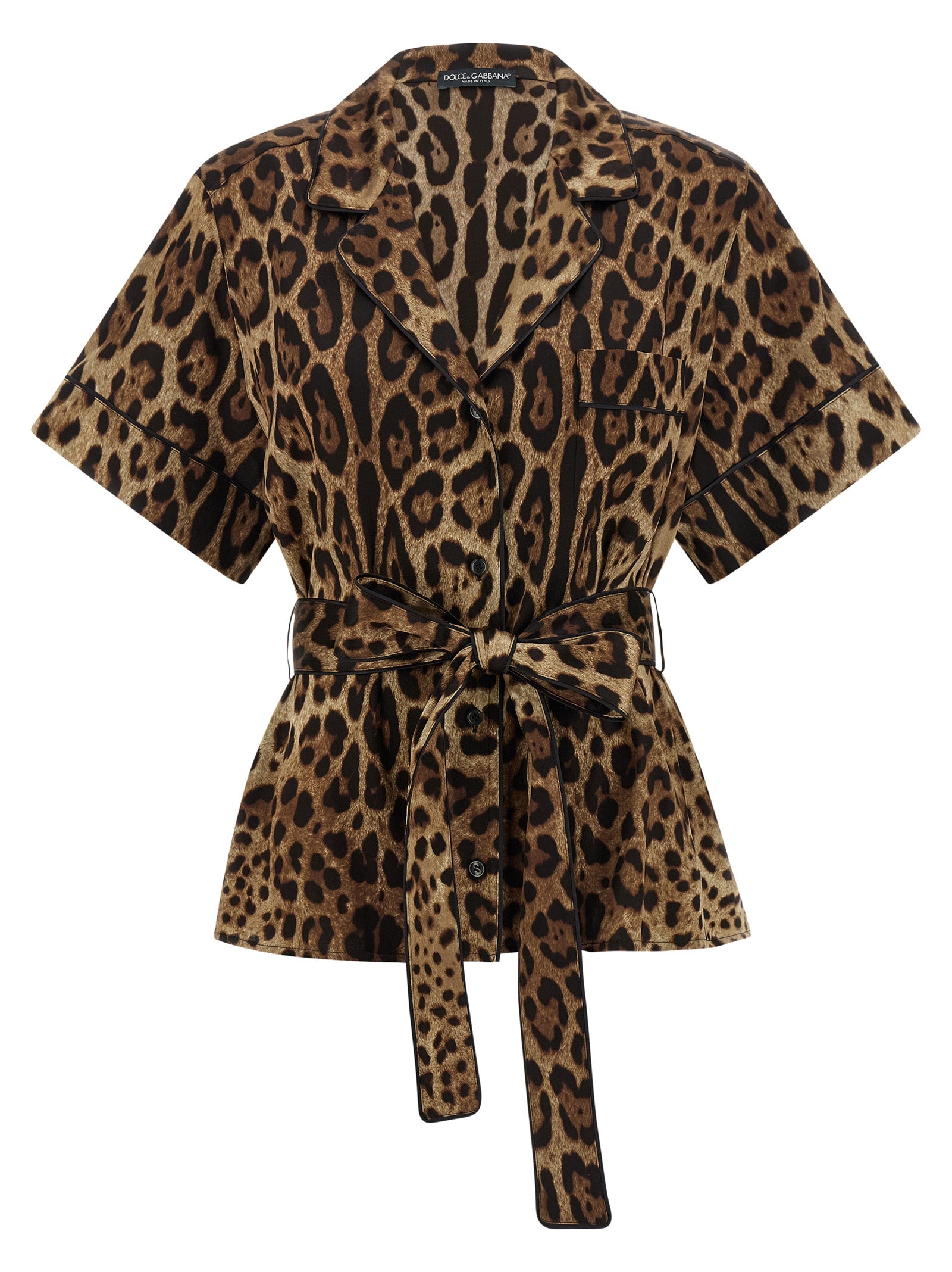 Dolce & Gabbana Brown Silk Blouse - Artisanal Luxury Fashion