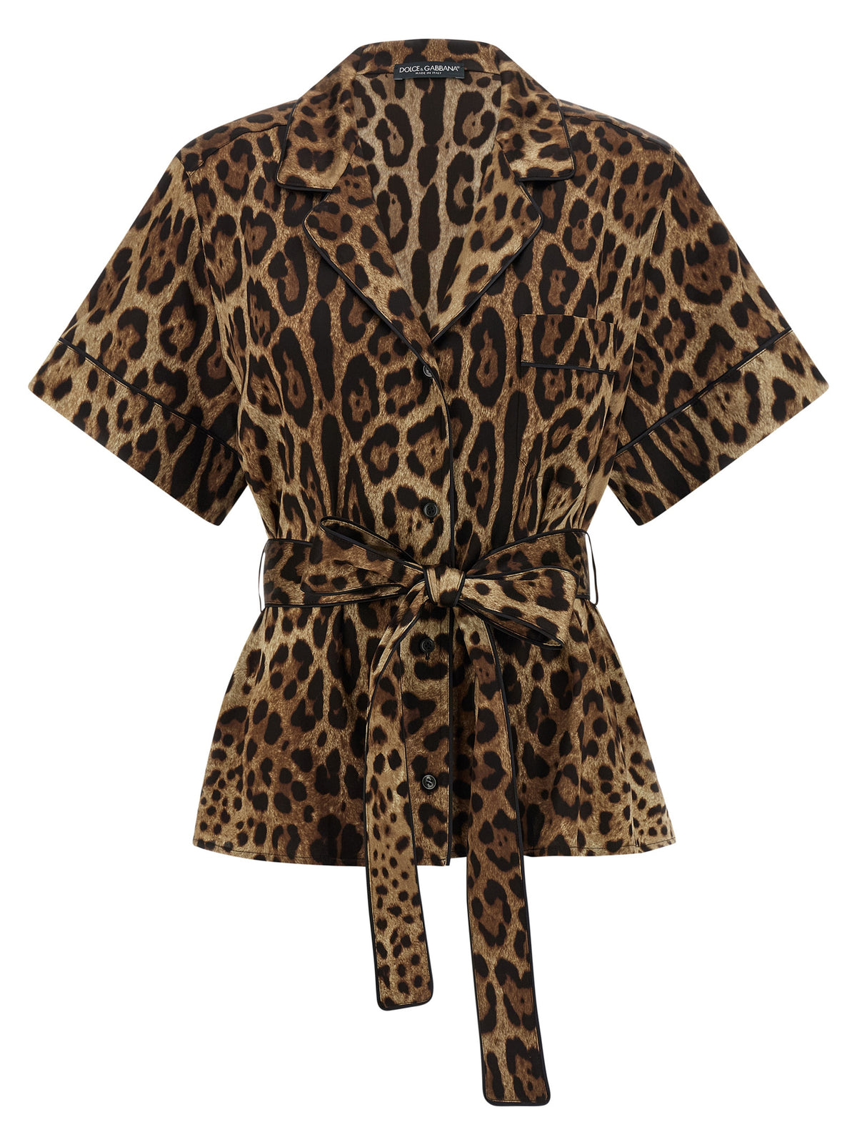 Dolce & Gabbana Brown Silk Blouse - Artisanal Luxury Fashion