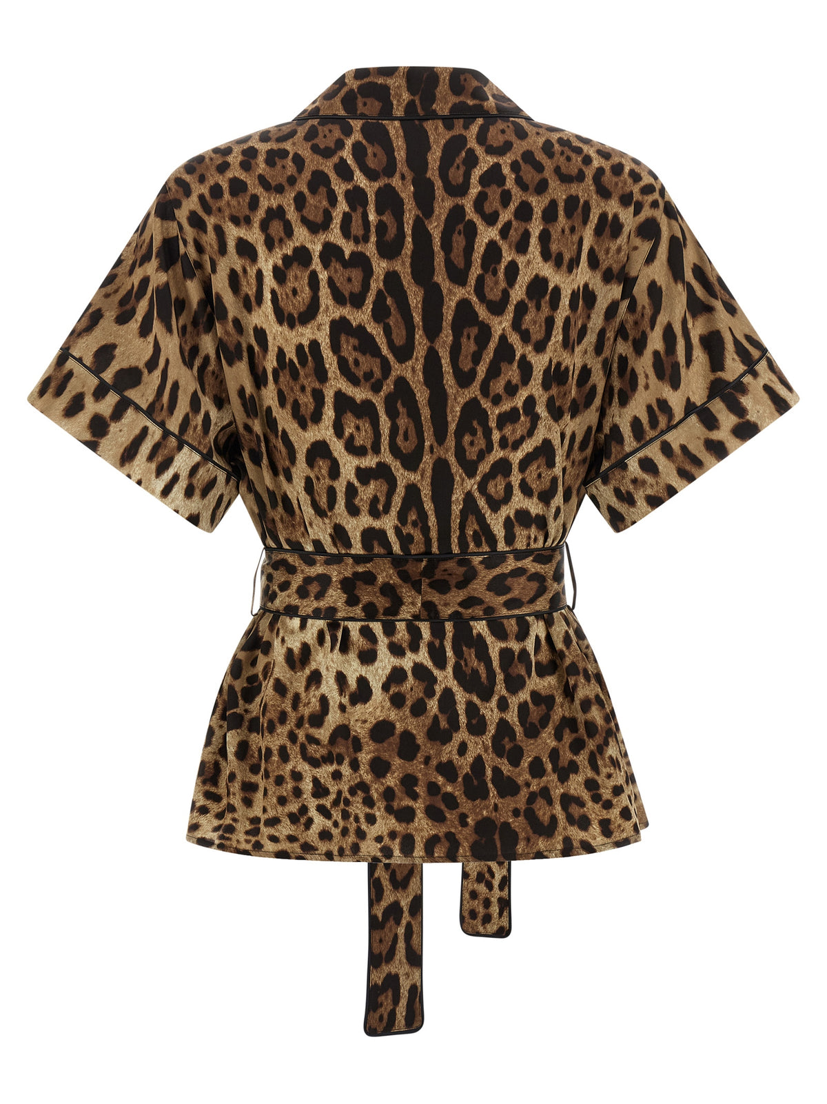 Dolce & Gabbana Brown Silk Blouse - Artisanal Luxury Fashion