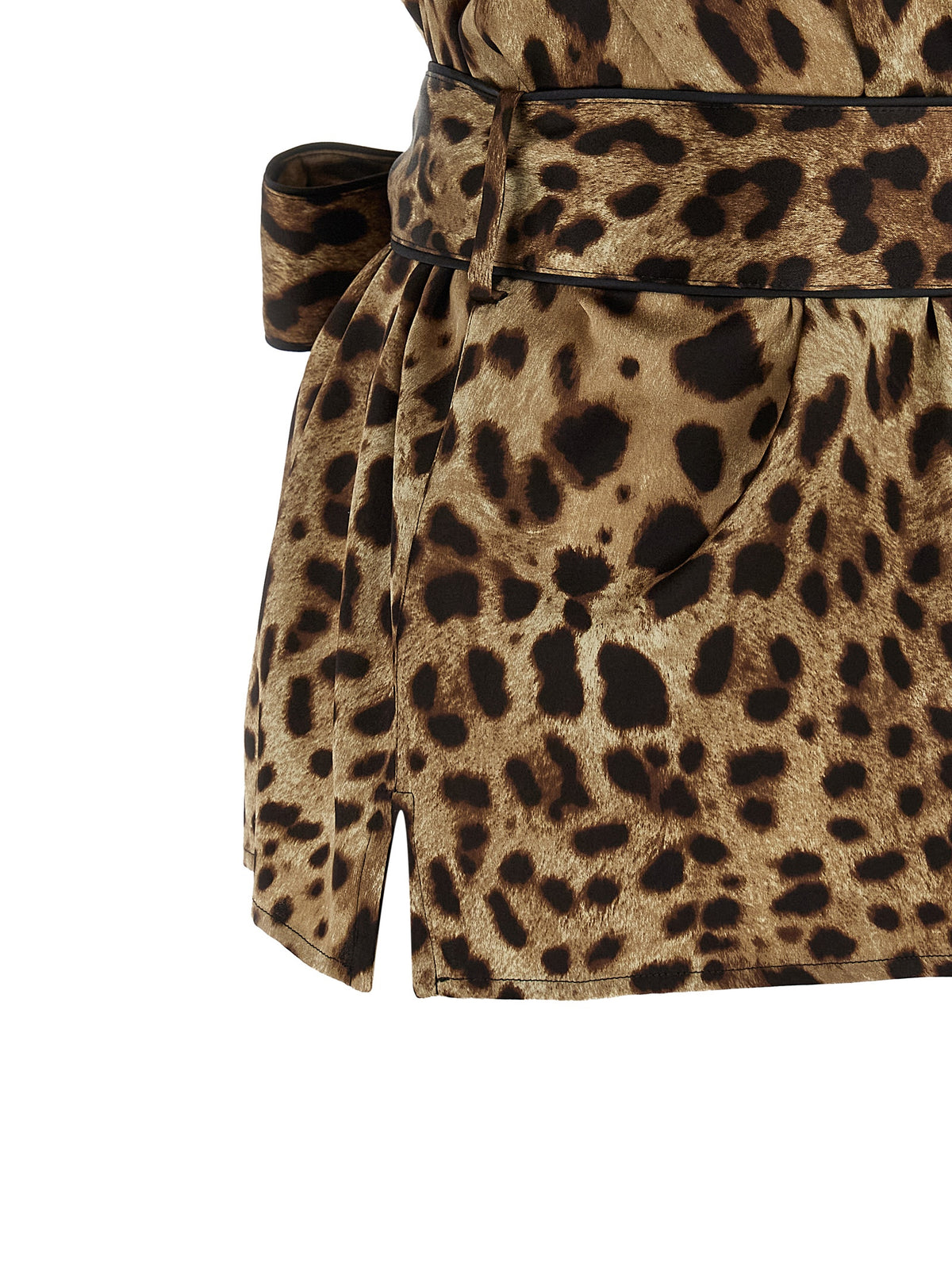 Dolce & Gabbana Brown Silk Blouse - Artisanal Luxury Fashion
