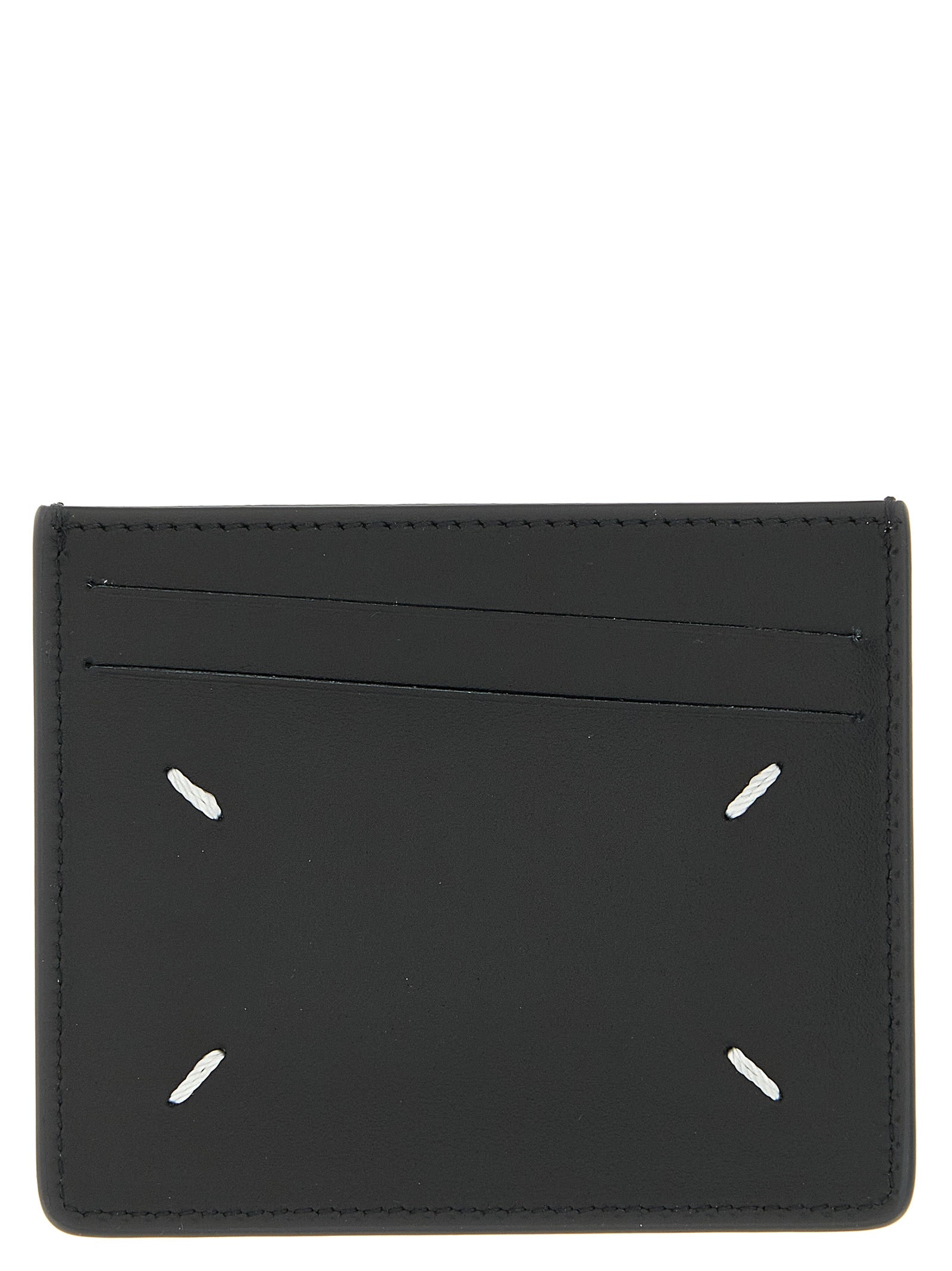 Maison Margiela Black Calfskin Cardholder - Artisanal Luxury