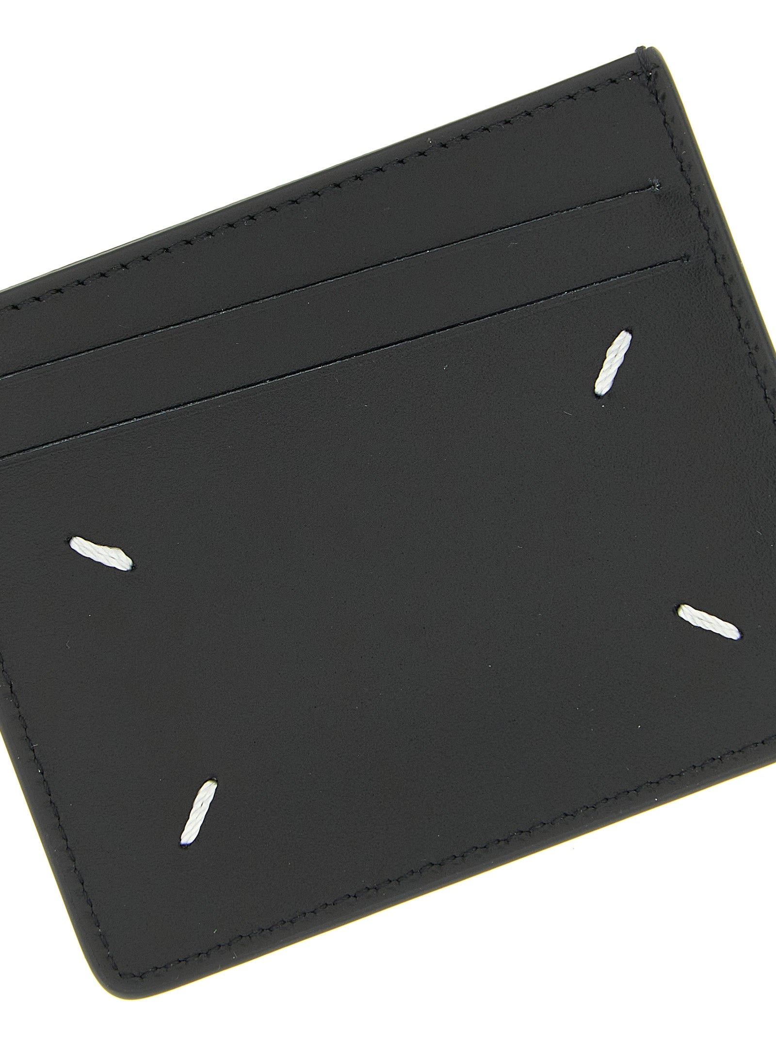Maison Margiela Black Calfskin Cardholder - Artisanal Luxury