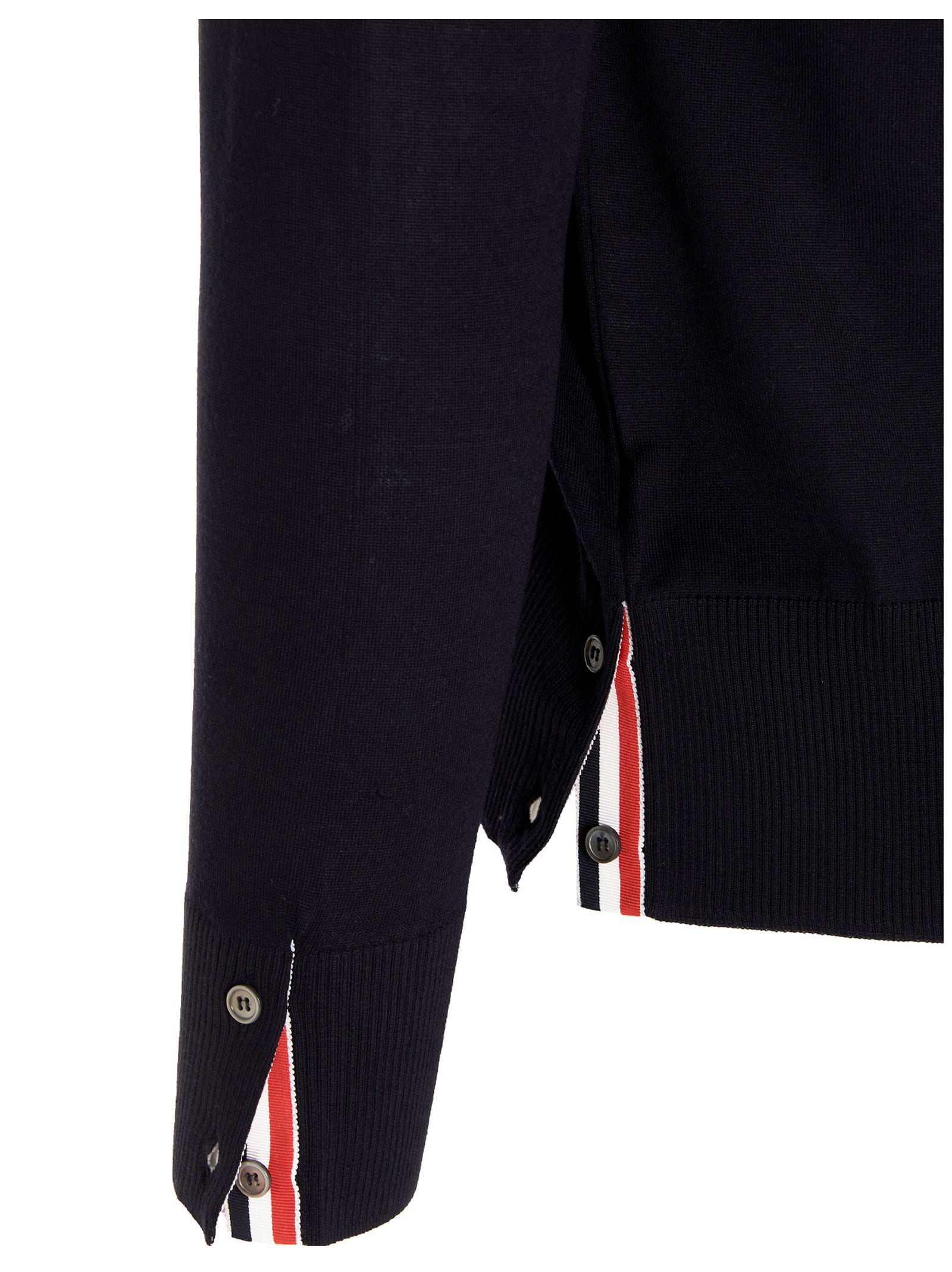 Thom Browne Blue Merino Wool Cardigan