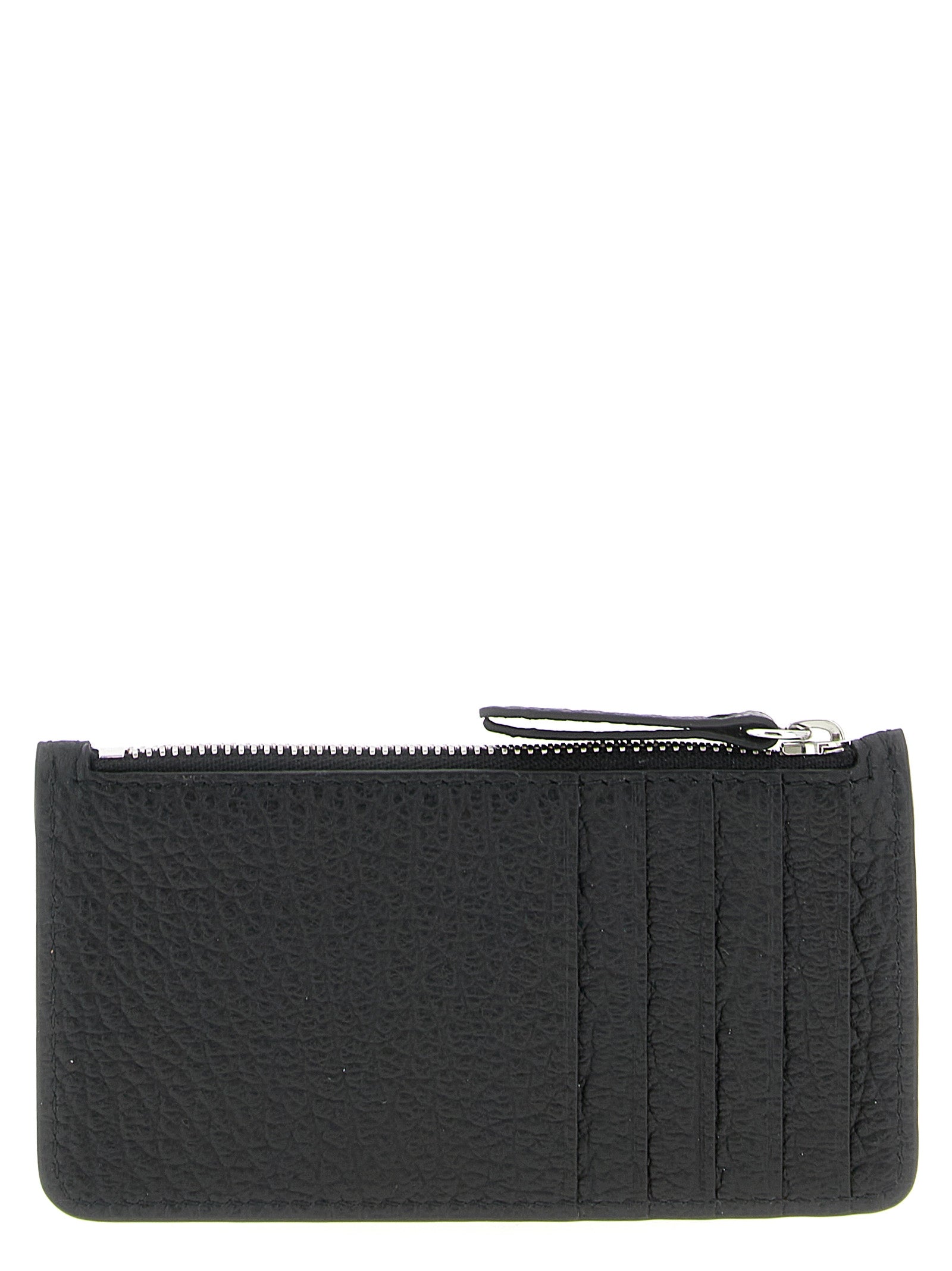 Maison Margiela Black Calfskin Cardholder - Artisanal Luxury Accessory