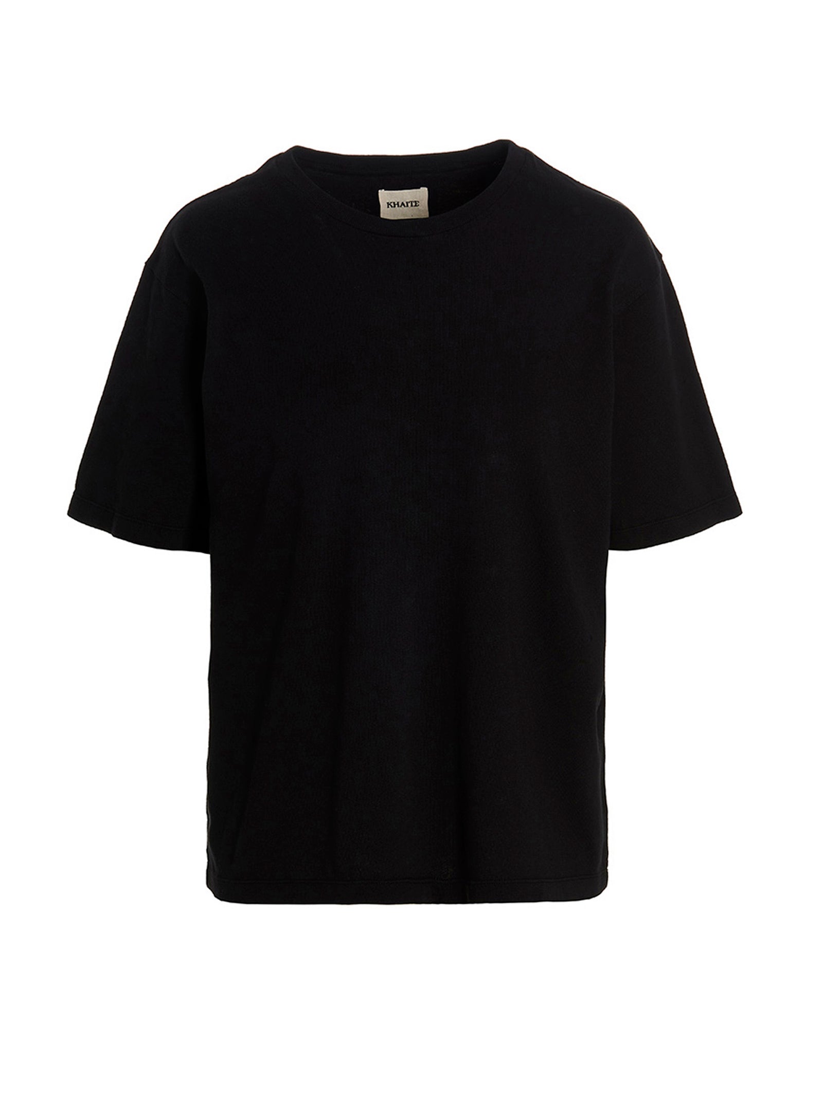 Khaite Black Cotton T-Shirt - Artisanal Luxury Essential