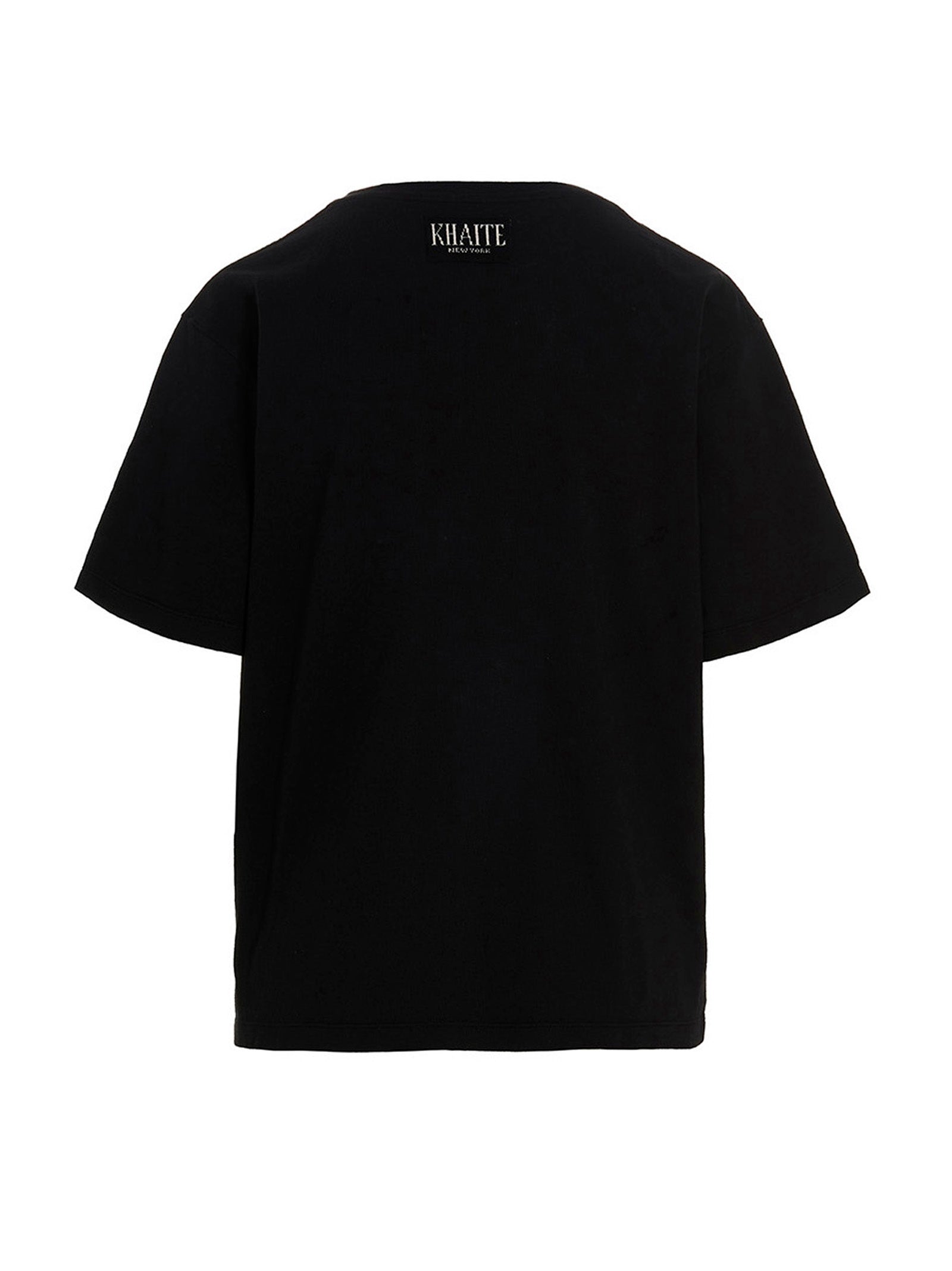 Khaite Black Cotton T-Shirt - Artisanal Luxury Essential