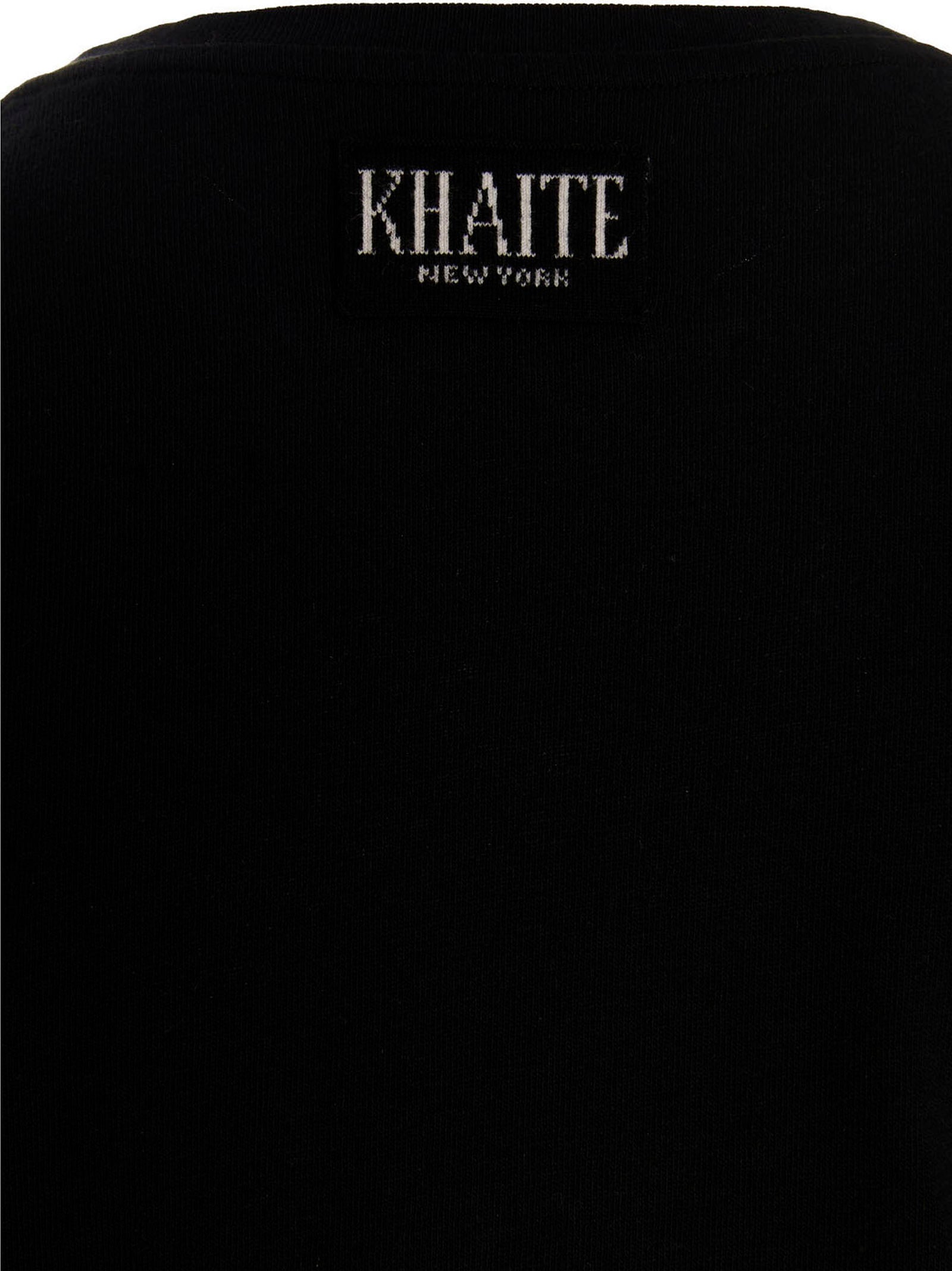 Khaite Black Cotton T-Shirt - Artisanal Luxury Essential