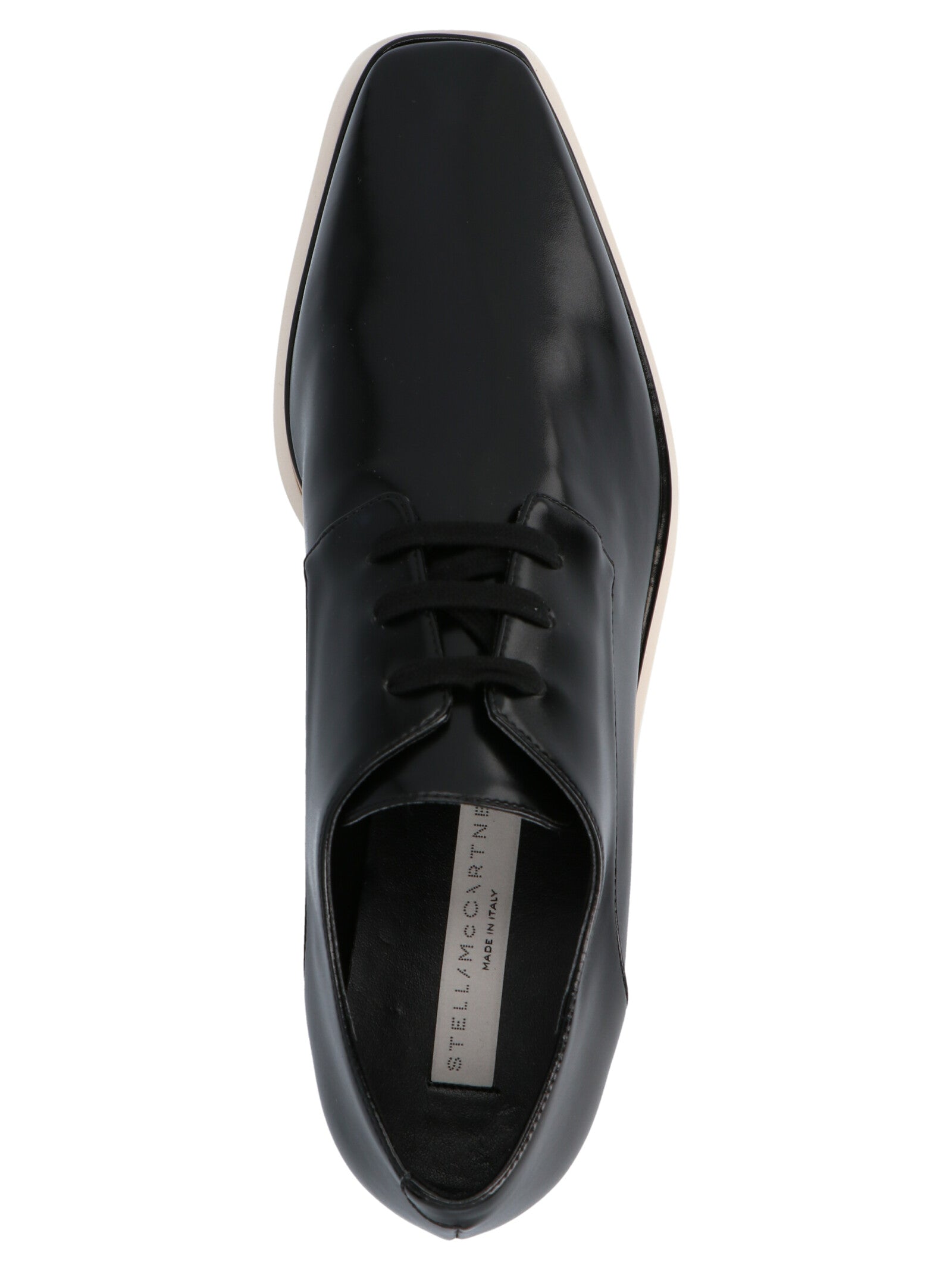 Stella McCartney Black Polyethylene Wedge Sandals - Artisanal Luxury