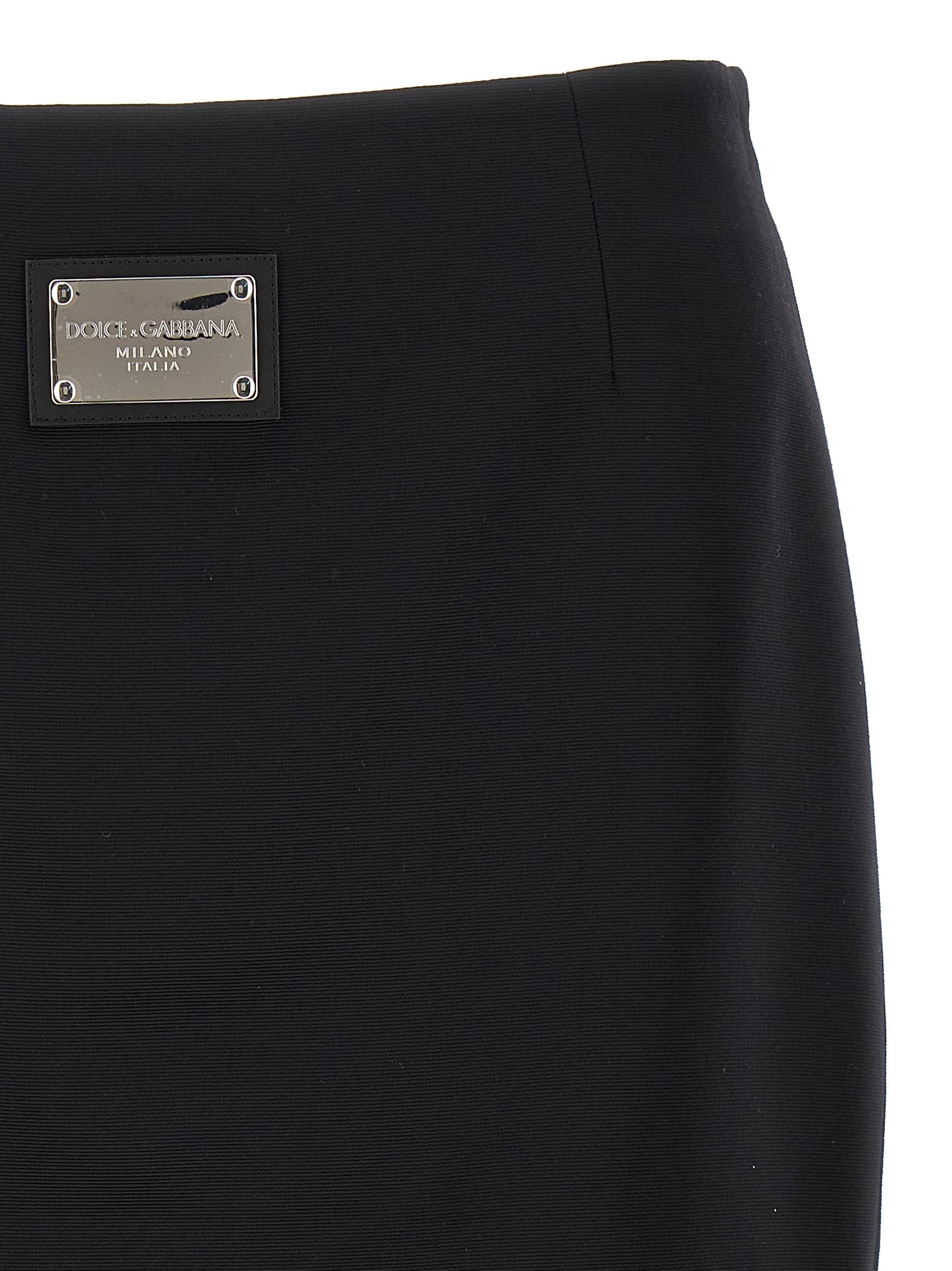 Dolce & Gabbana Black Viscose Long Skirt