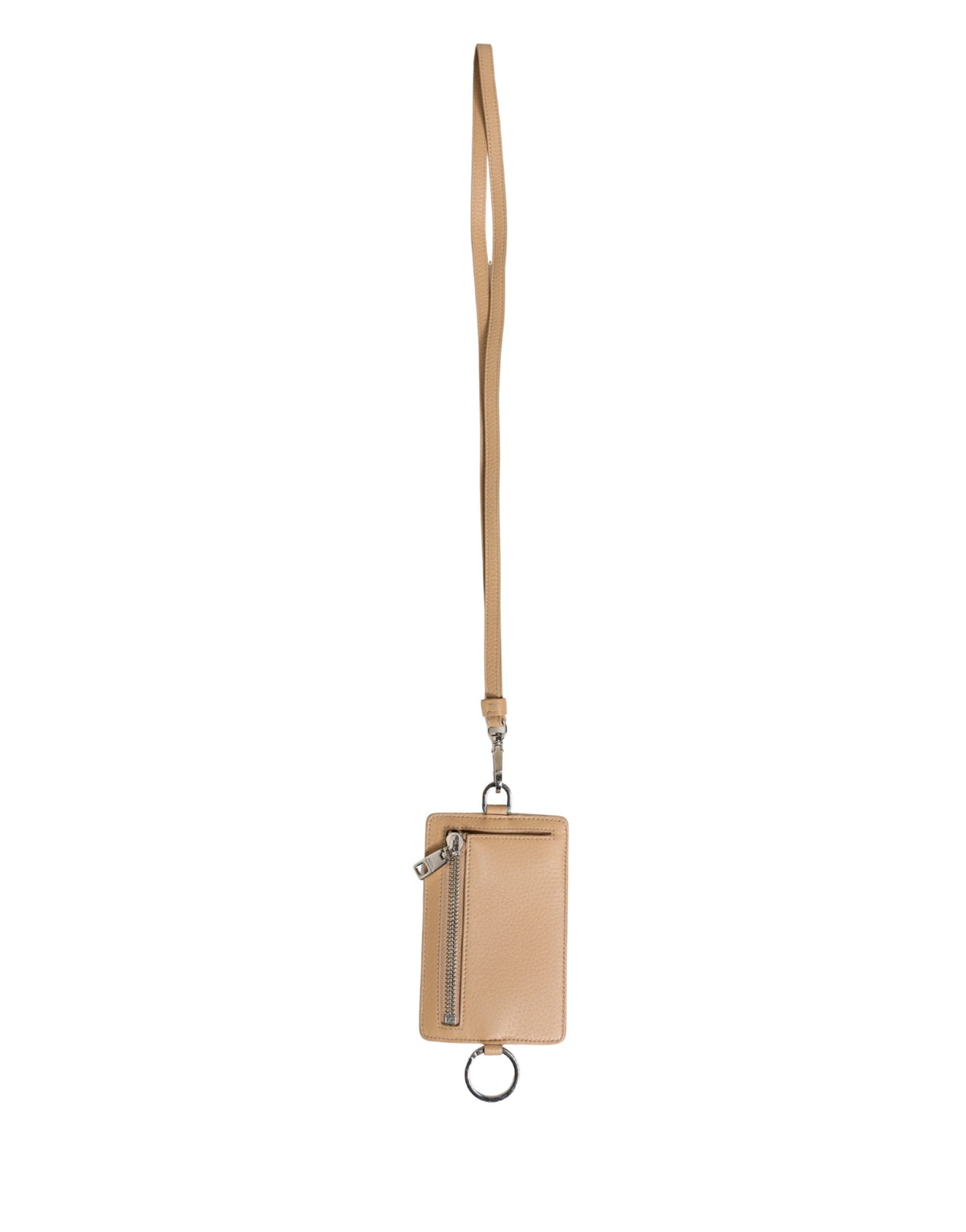 Dolce & Gabbana Beige Leather Card Holder - Timeless Luxury
