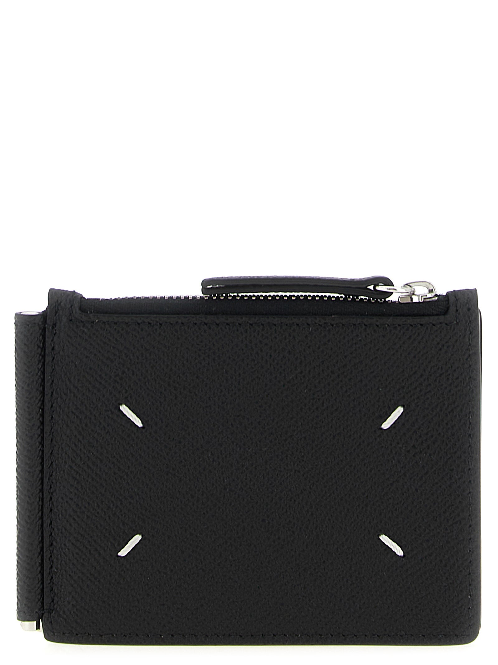 Maison Margiela Black Leather Wallet - Artisanal Luxury Accessory