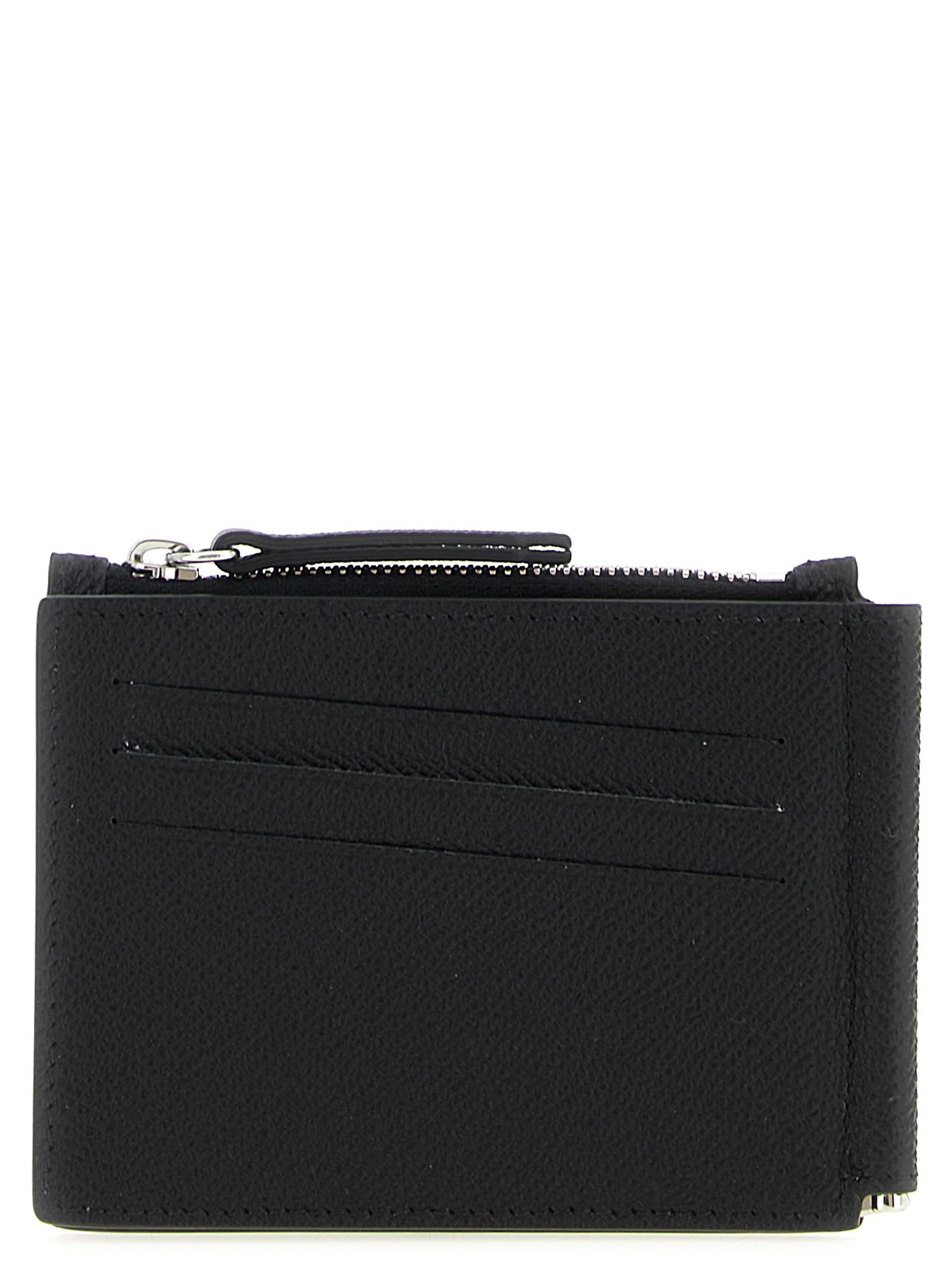 Maison Margiela Black Leather Wallet - Artisanal Luxury Accessory