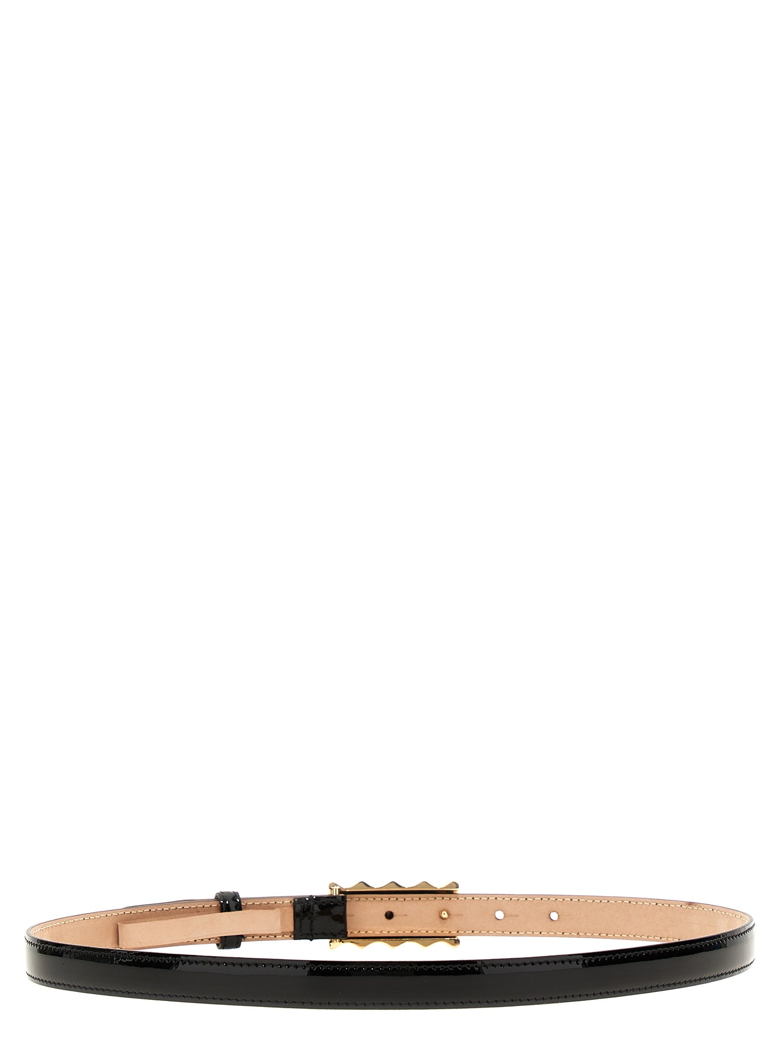 Khaite Black Calfskin Regular Belt - Artisanal Luxury Accessory