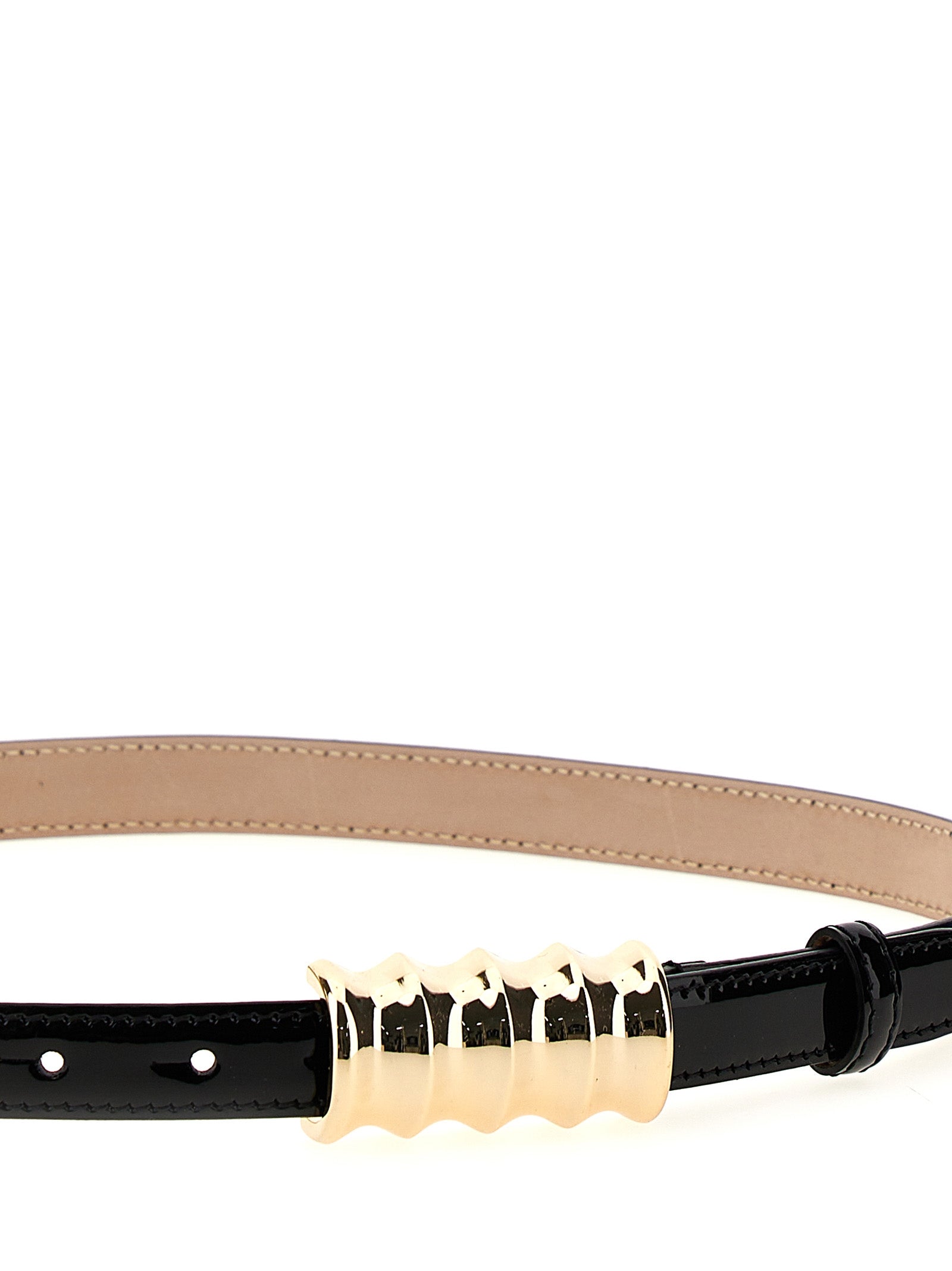 Khaite Black Calfskin Regular Belt - Artisanal Luxury Accessory