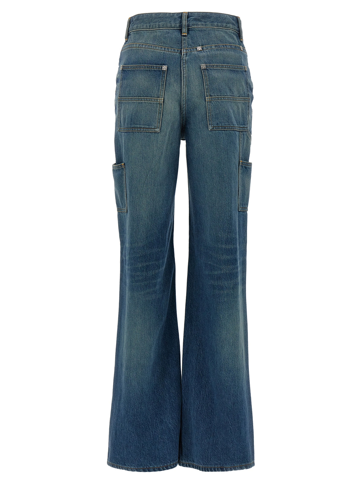 Givenchy Blue Cotton Flared Jeans - Artisanal Denim Luxury