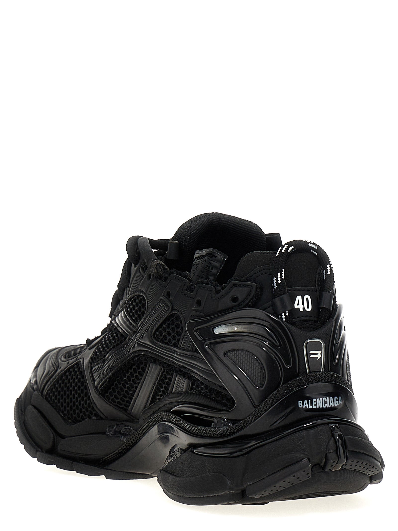 Step into the realm of luxury with Balenciaga's Black Polyester Athletic Sneakers, where exquisite craftsmanship meets modern elegance, perfect for the discerning individual.